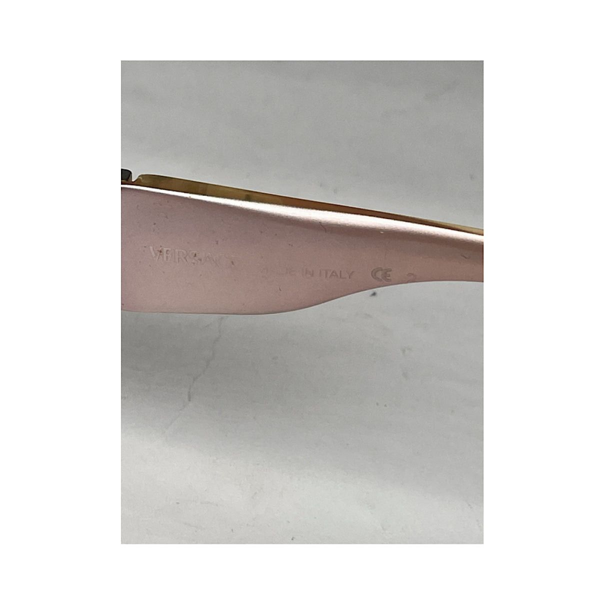 Versace Pink Plastic Sunglasses Size ONE SIZE - 5 Thumbnail