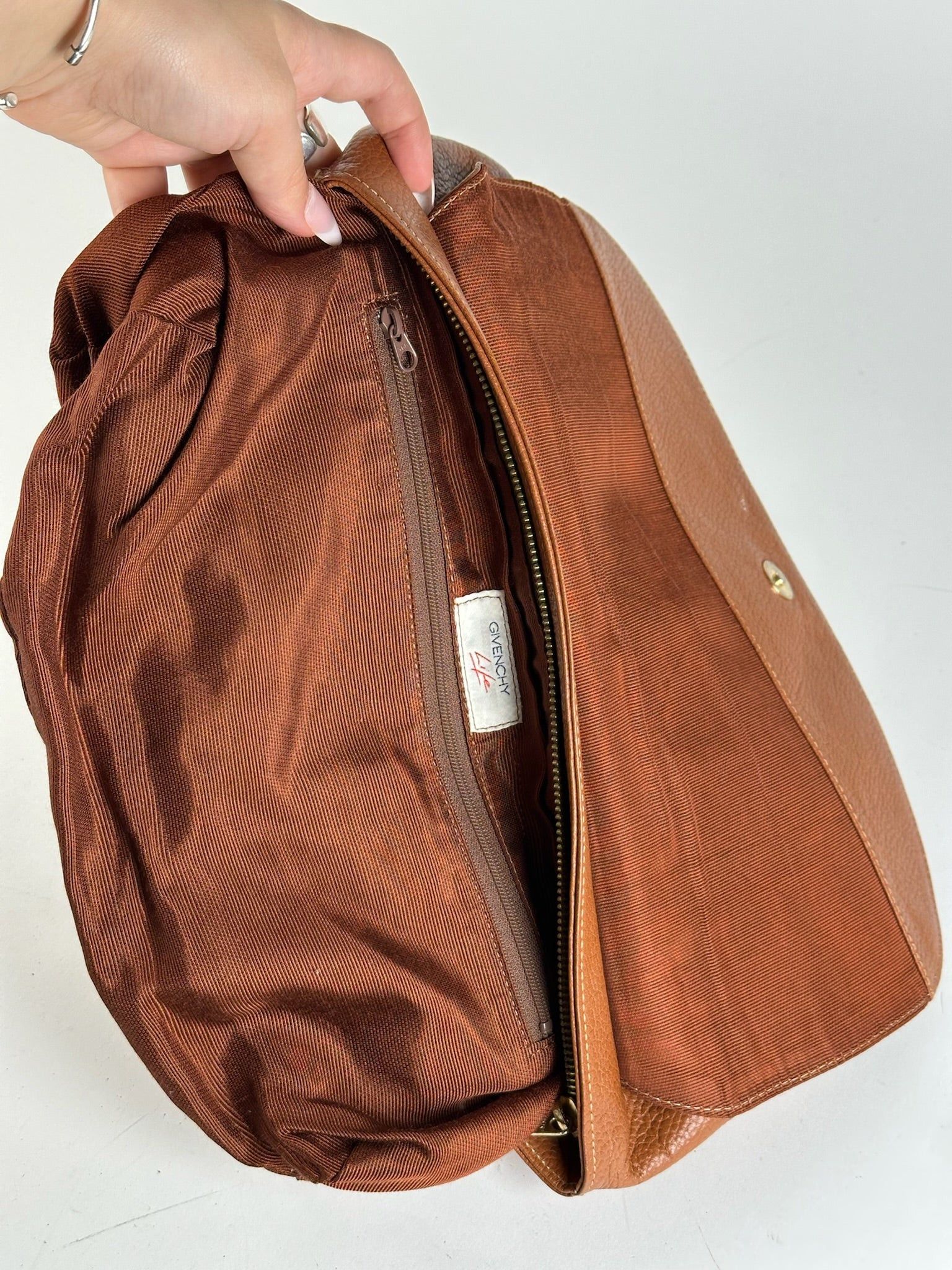 Givenchy Vintage leather clutch brown Size ONE SIZE - 4 Thumbnail