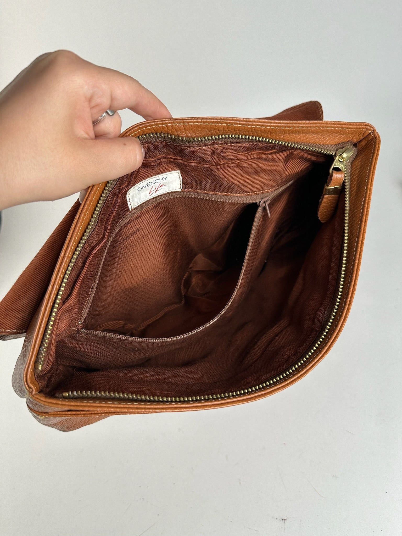 Givenchy Vintage leather clutch brown Size ONE SIZE - 5 Thumbnail
