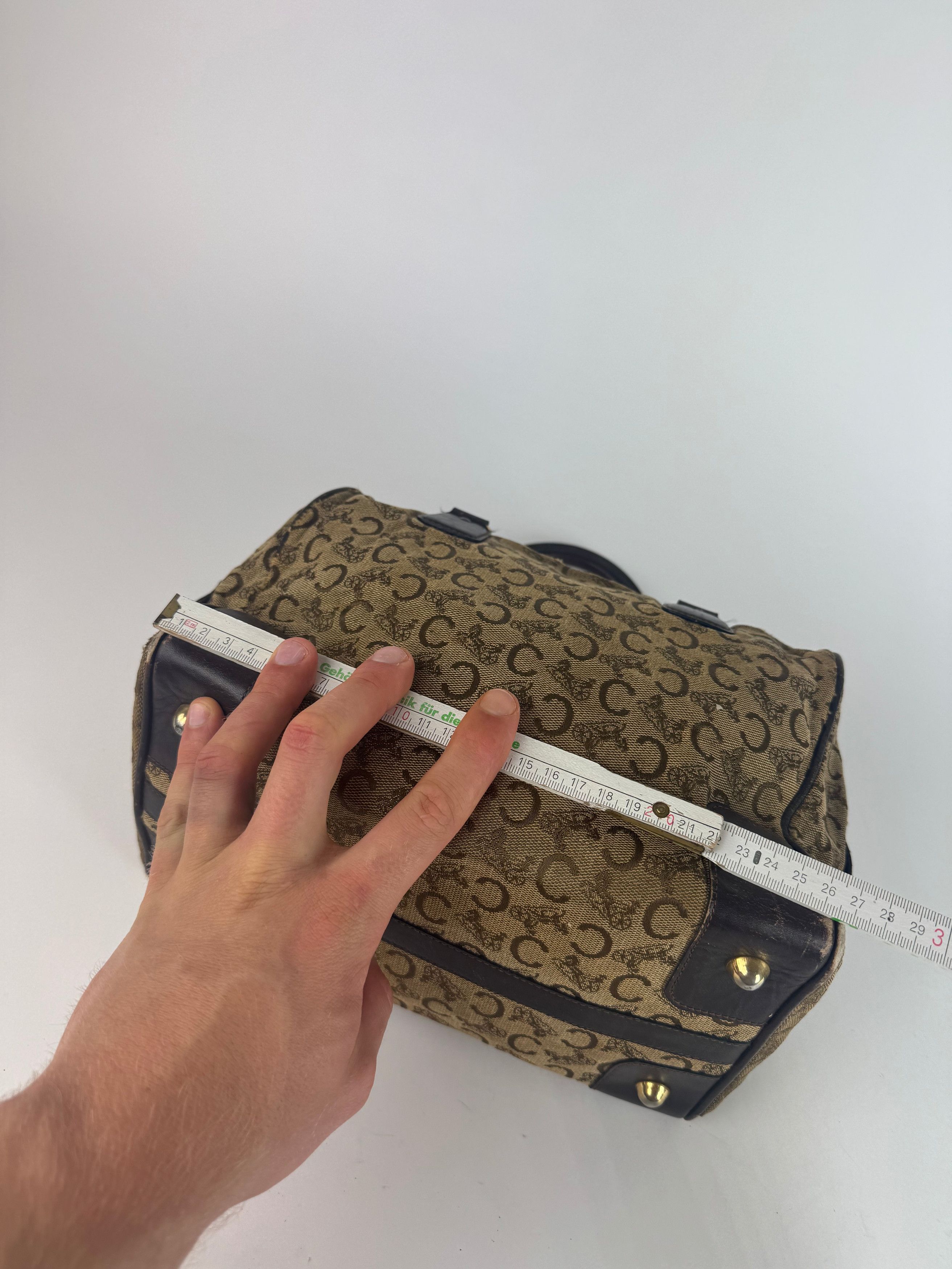 Celine Vintage Paris macadam monogram canvas leather bag black kame Size ONE SIZE - 5 Thumbnail