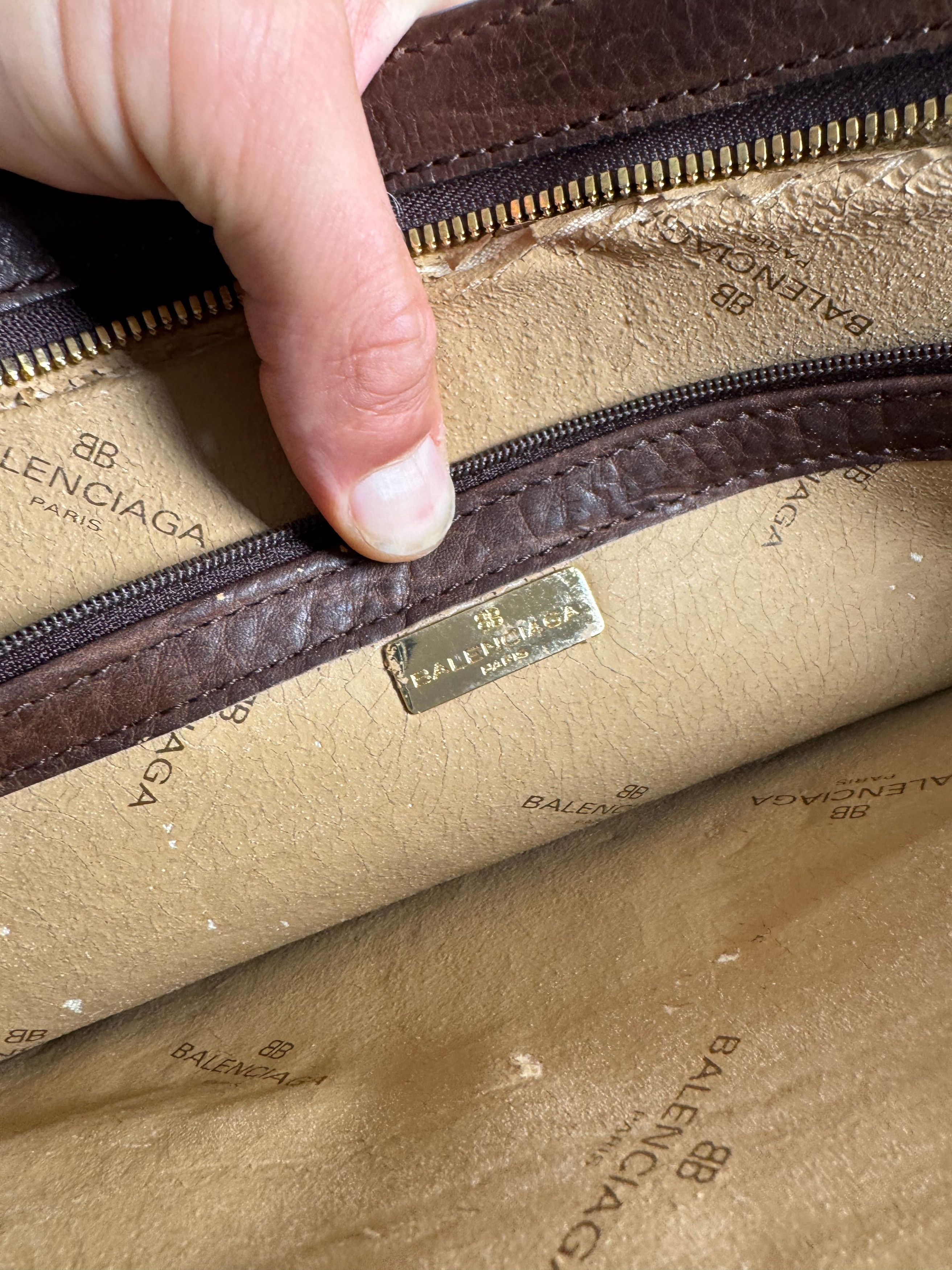 Balenciaga Vintage leather Clutch Brown Size ONE SIZE - 11 Thumbnail