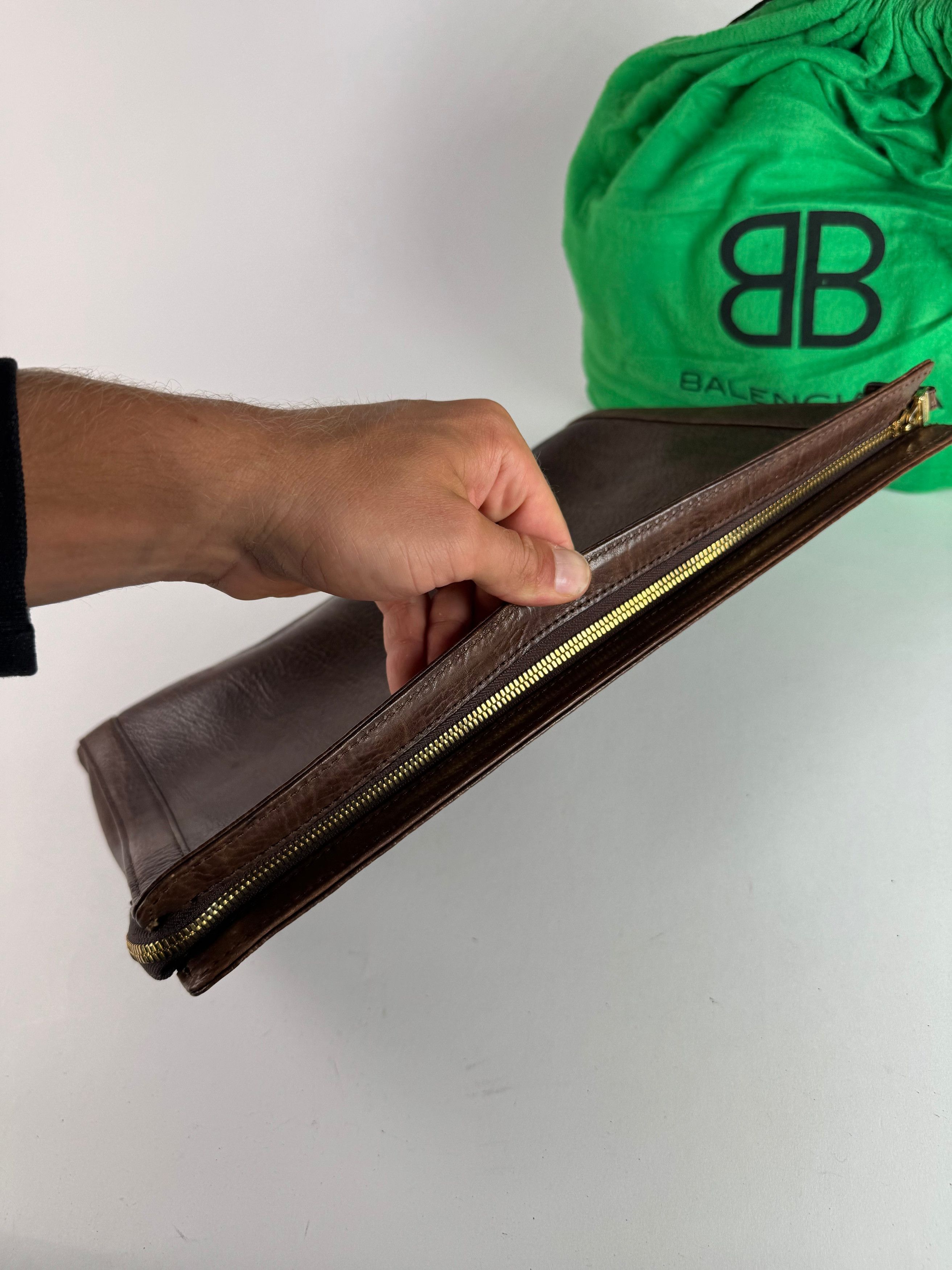 Balenciaga Vintage leather Clutch Brown Size ONE SIZE - 6 Thumbnail