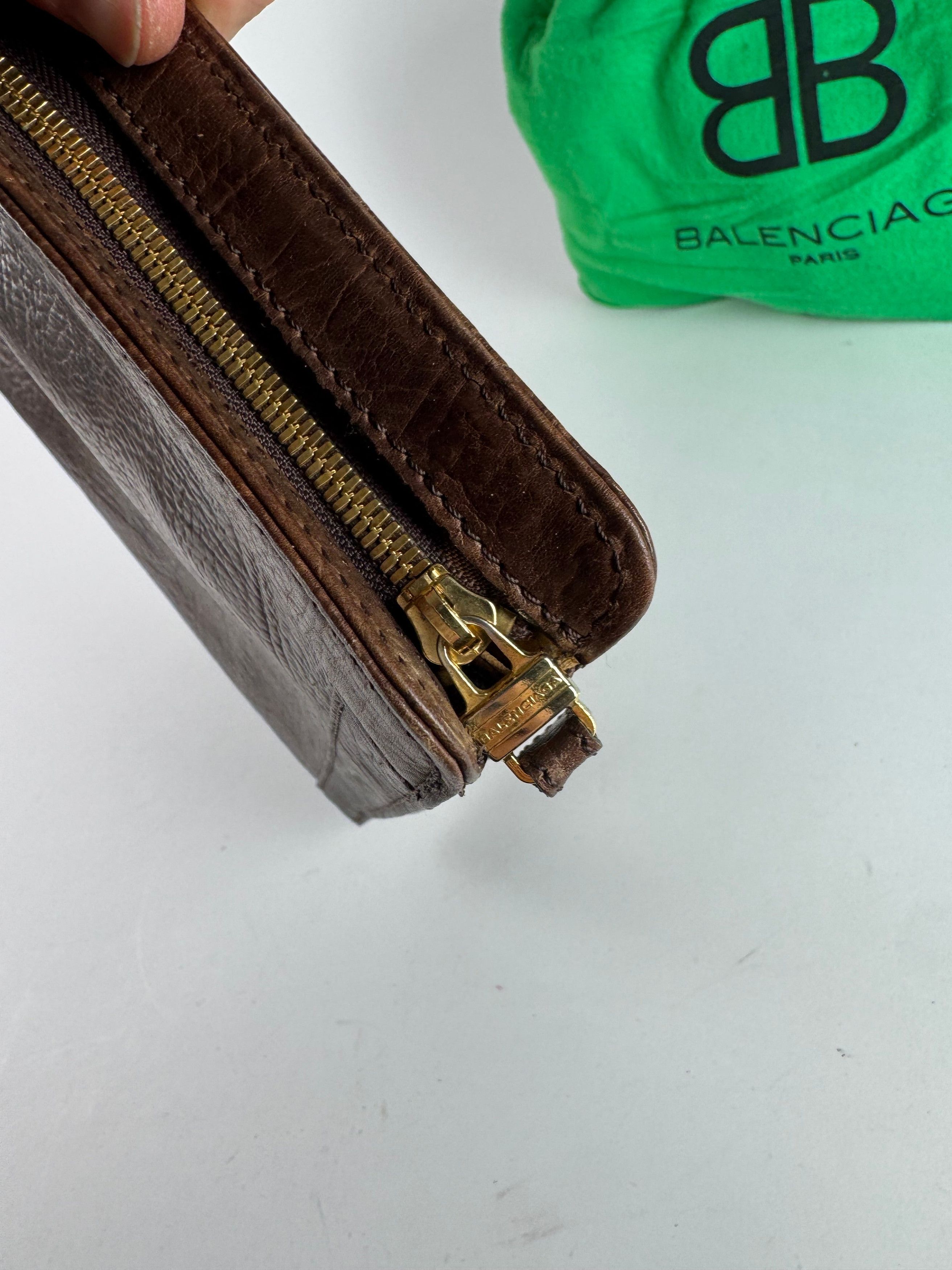 Balenciaga Vintage leather Clutch Brown Size ONE SIZE - 5 Thumbnail