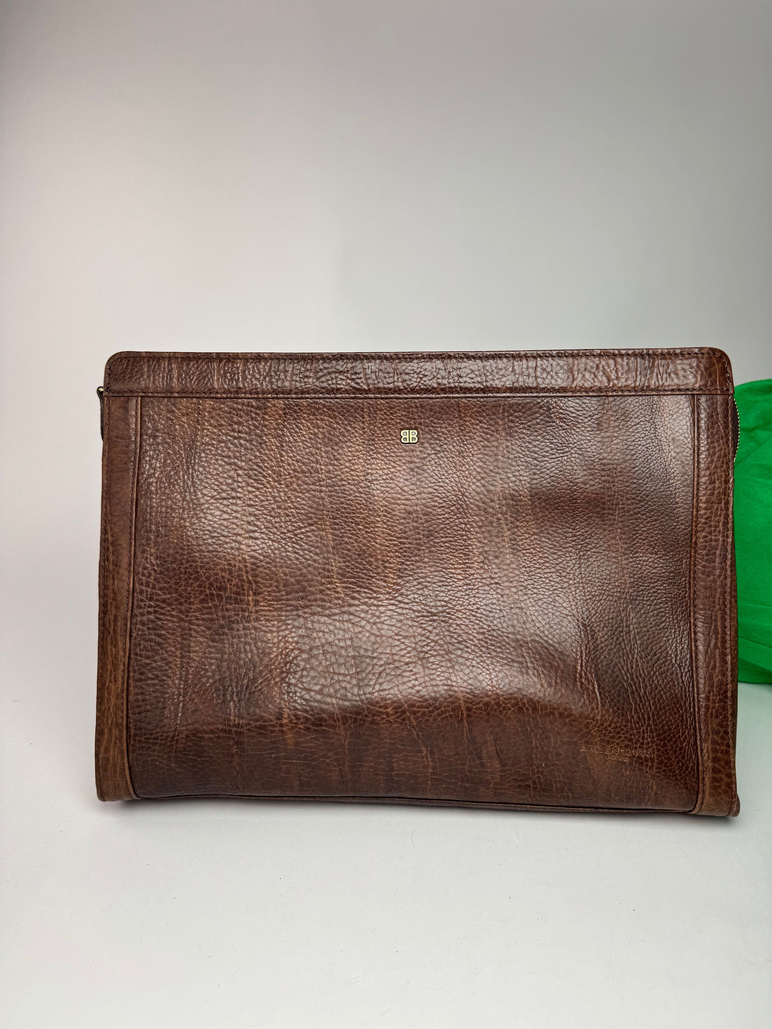 Balenciaga Vintage leather Clutch Brown Size ONE SIZE - 2 Thumbnail