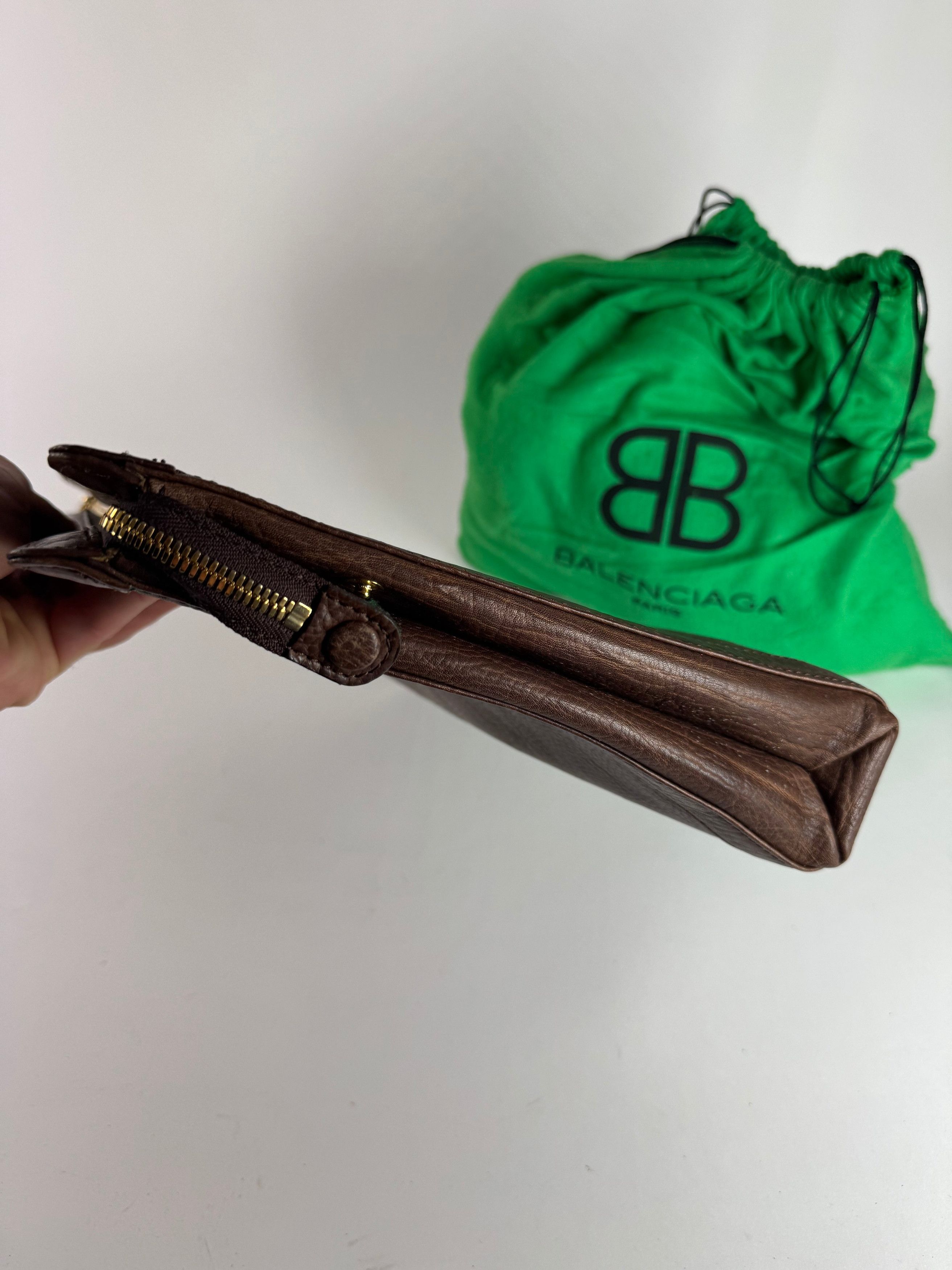 Balenciaga Vintage leather Clutch Brown Size ONE SIZE - 7 Thumbnail
