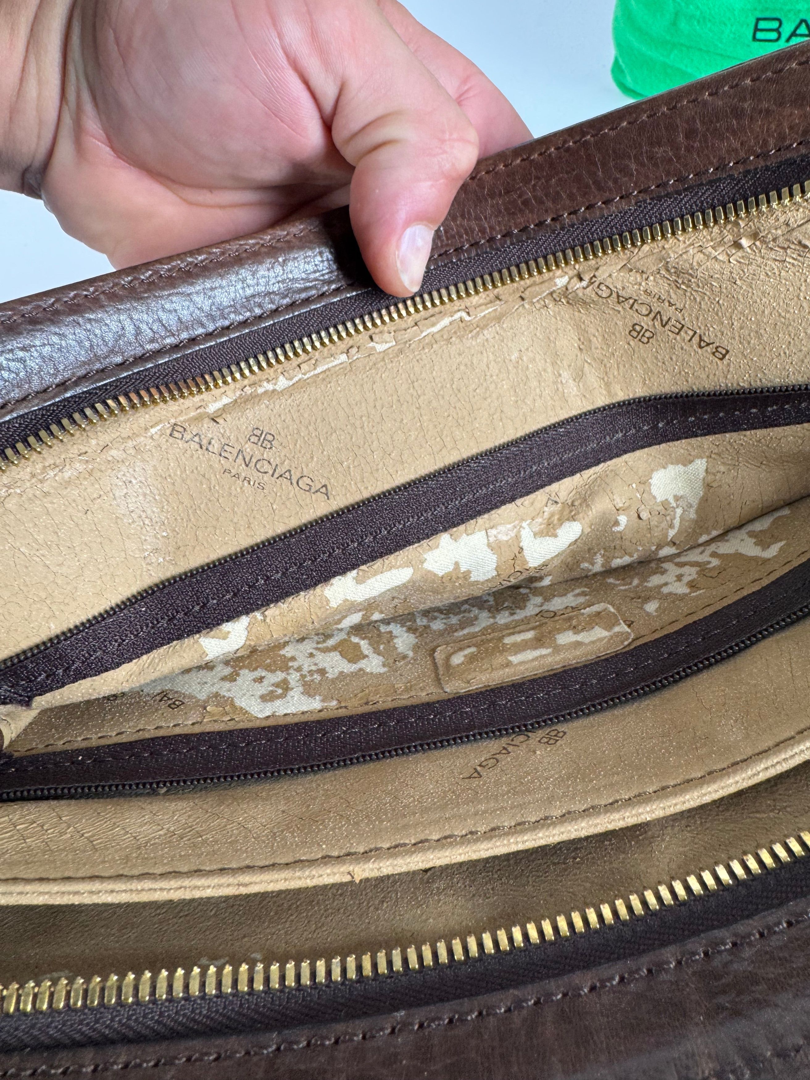Balenciaga Vintage leather Clutch Brown Size ONE SIZE - 10 Thumbnail