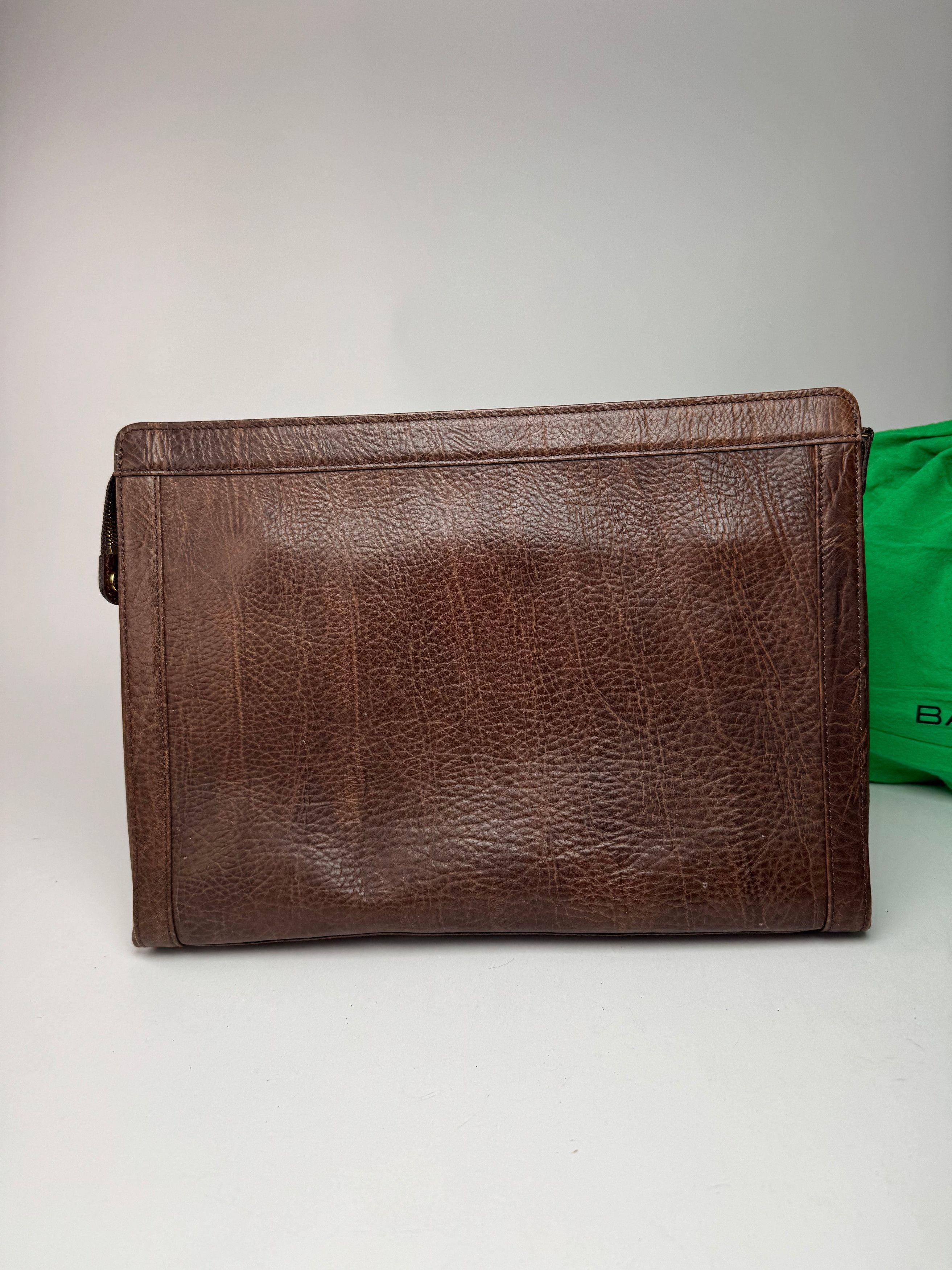 Balenciaga Vintage leather Clutch Brown Size ONE SIZE - 13 Thumbnail
