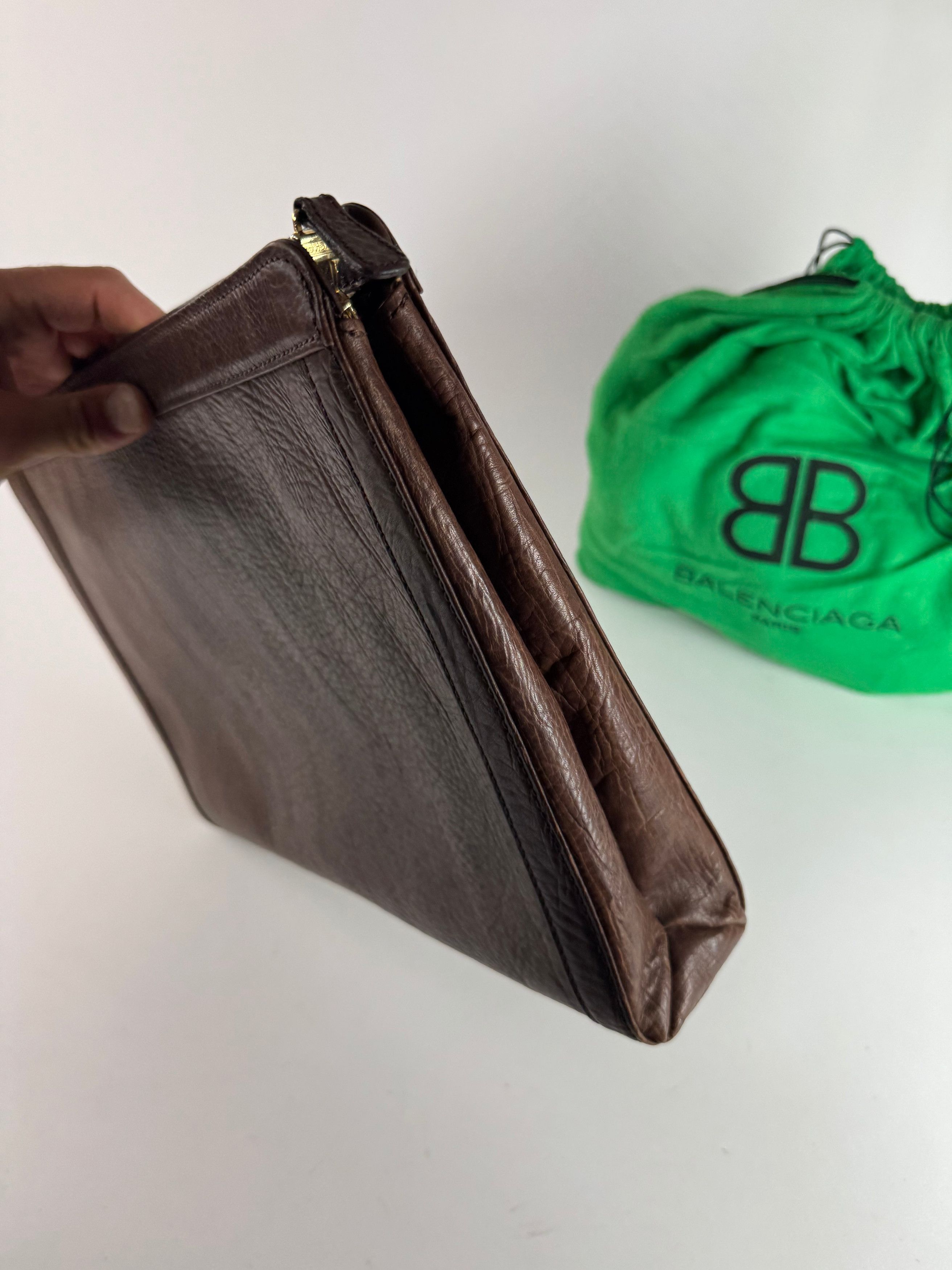 Balenciaga Vintage leather Clutch Brown Size ONE SIZE - 8 Thumbnail