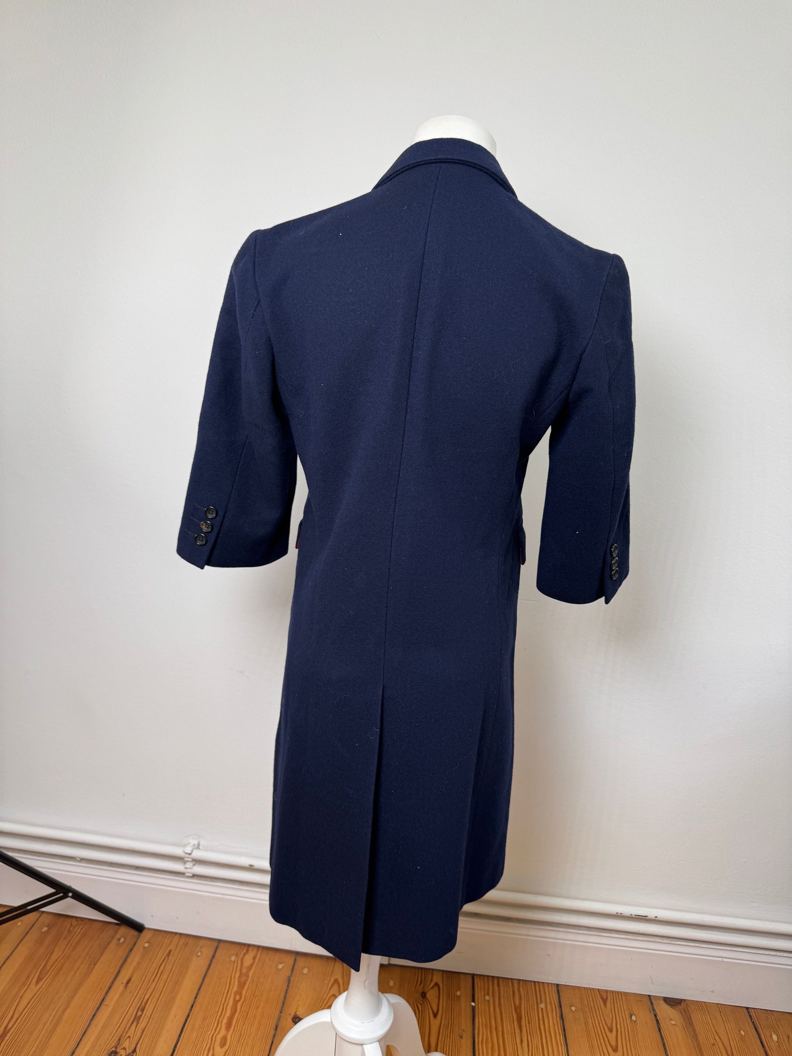 Comme des Garcons Vintage Comme Des Garçons Wool Trenchcoat M Navy Size S / US 4 / IT 40 - 3 Thumbnail