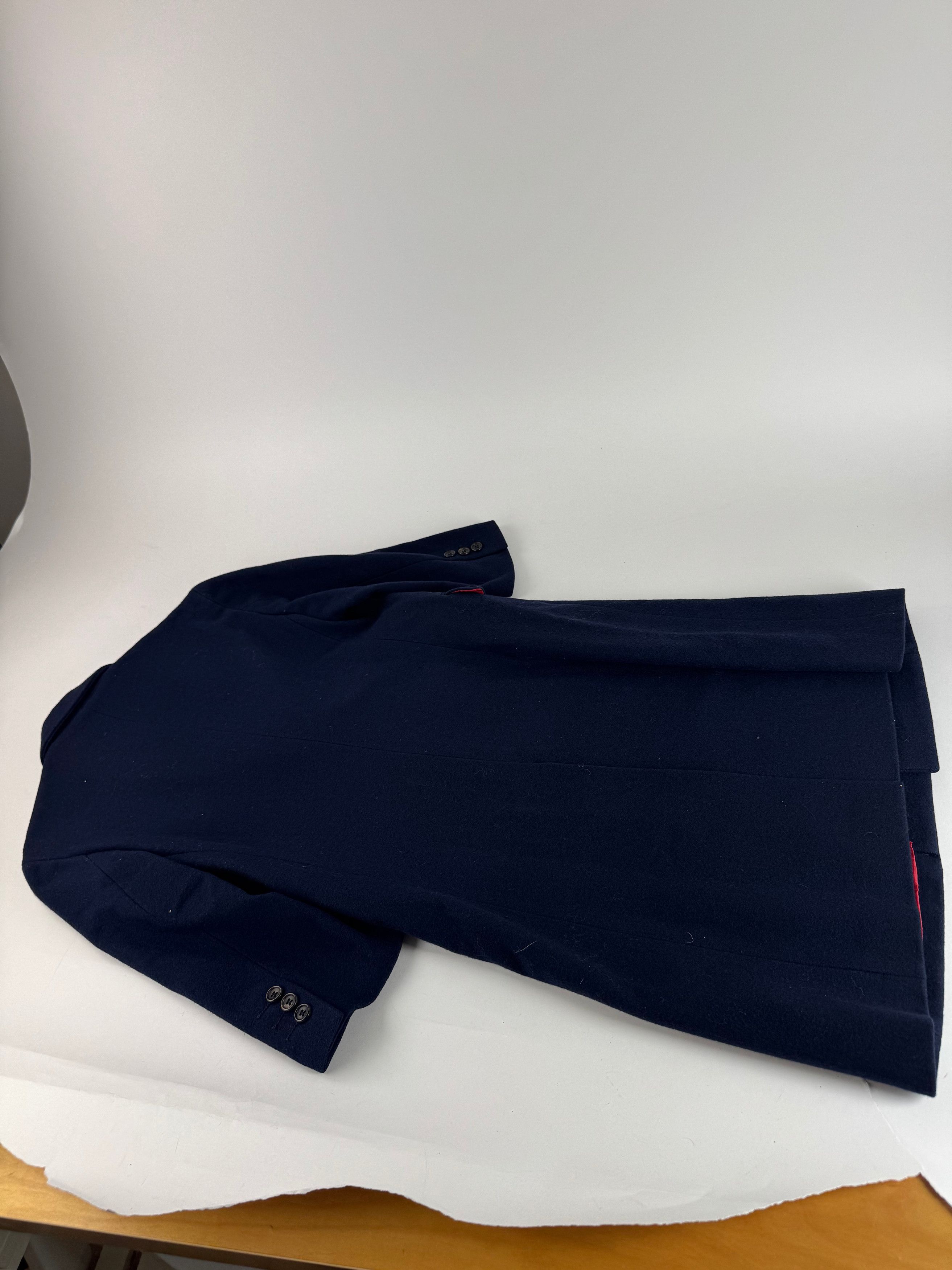 Comme des Garcons Vintage Comme Des Garçons Wool Trenchcoat M Navy Size S / US 4 / IT 40 - 9 Thumbnail