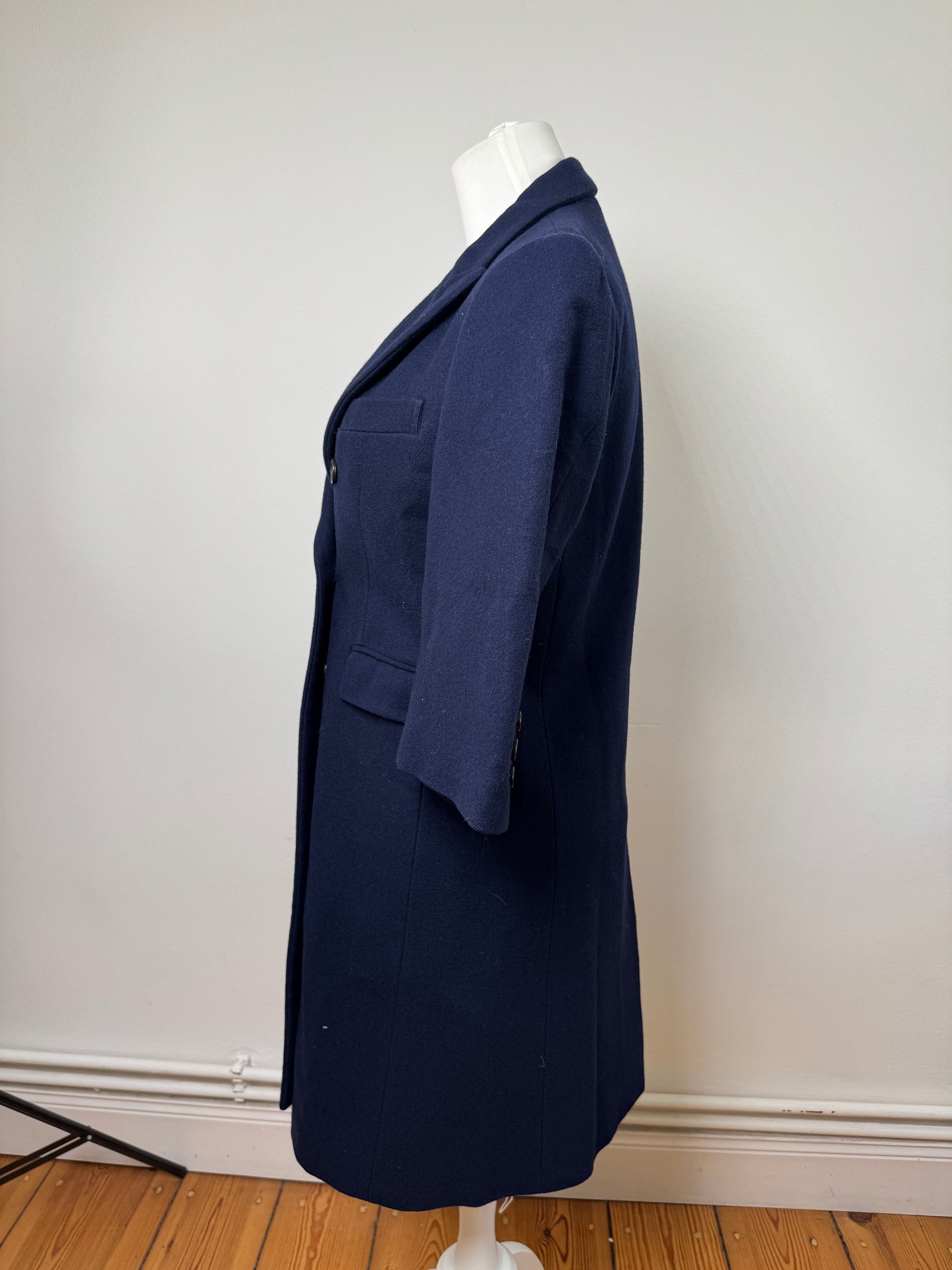 Comme des Garcons Vintage Comme Des Garçons Wool Trenchcoat M Navy Size S / US 4 / IT 40 - 2 Thumbnail
