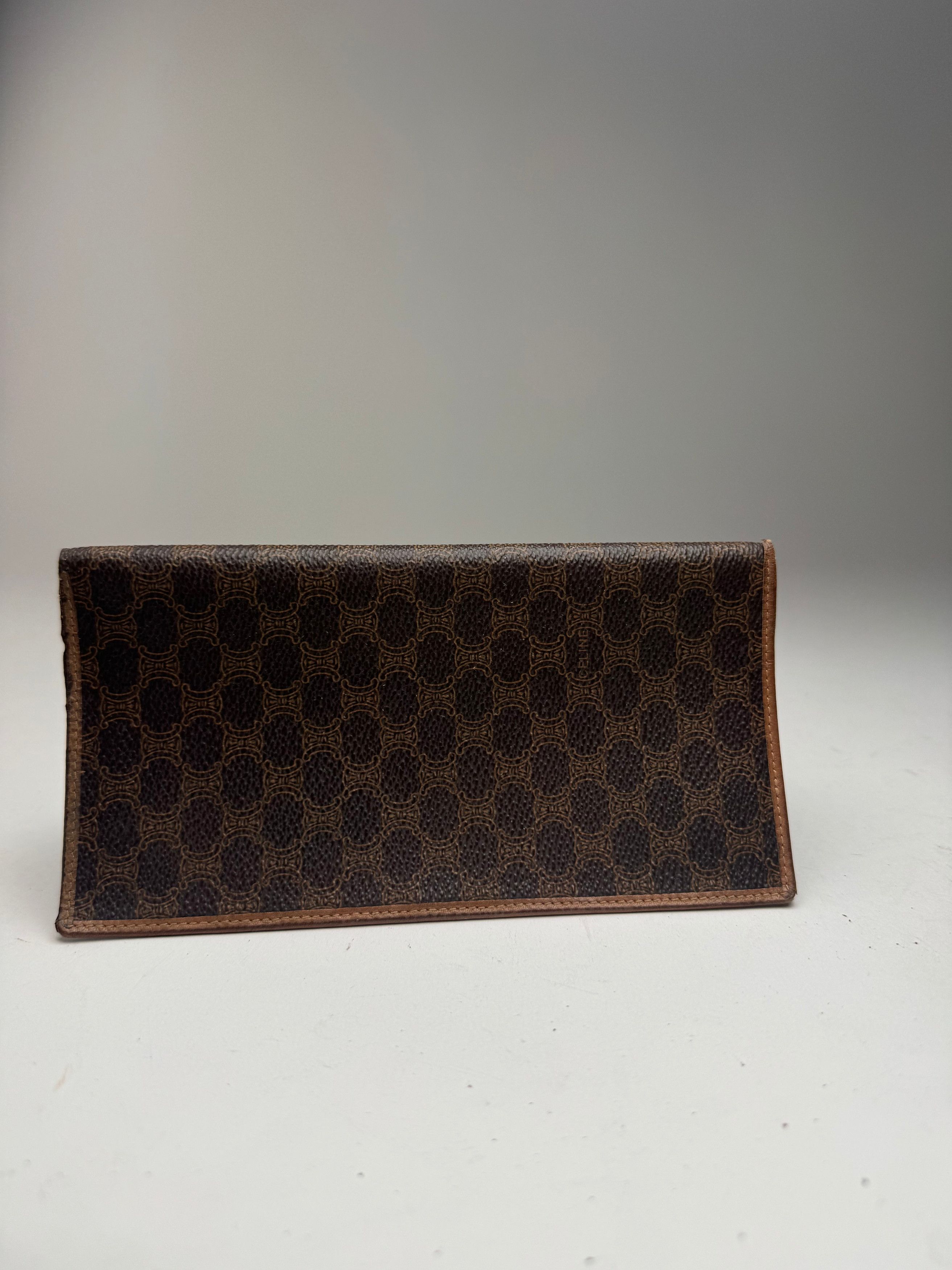 Celine Vintage Monogram Leather cardholder ID Holder Brown Size ONE SIZE - 9 Thumbnail