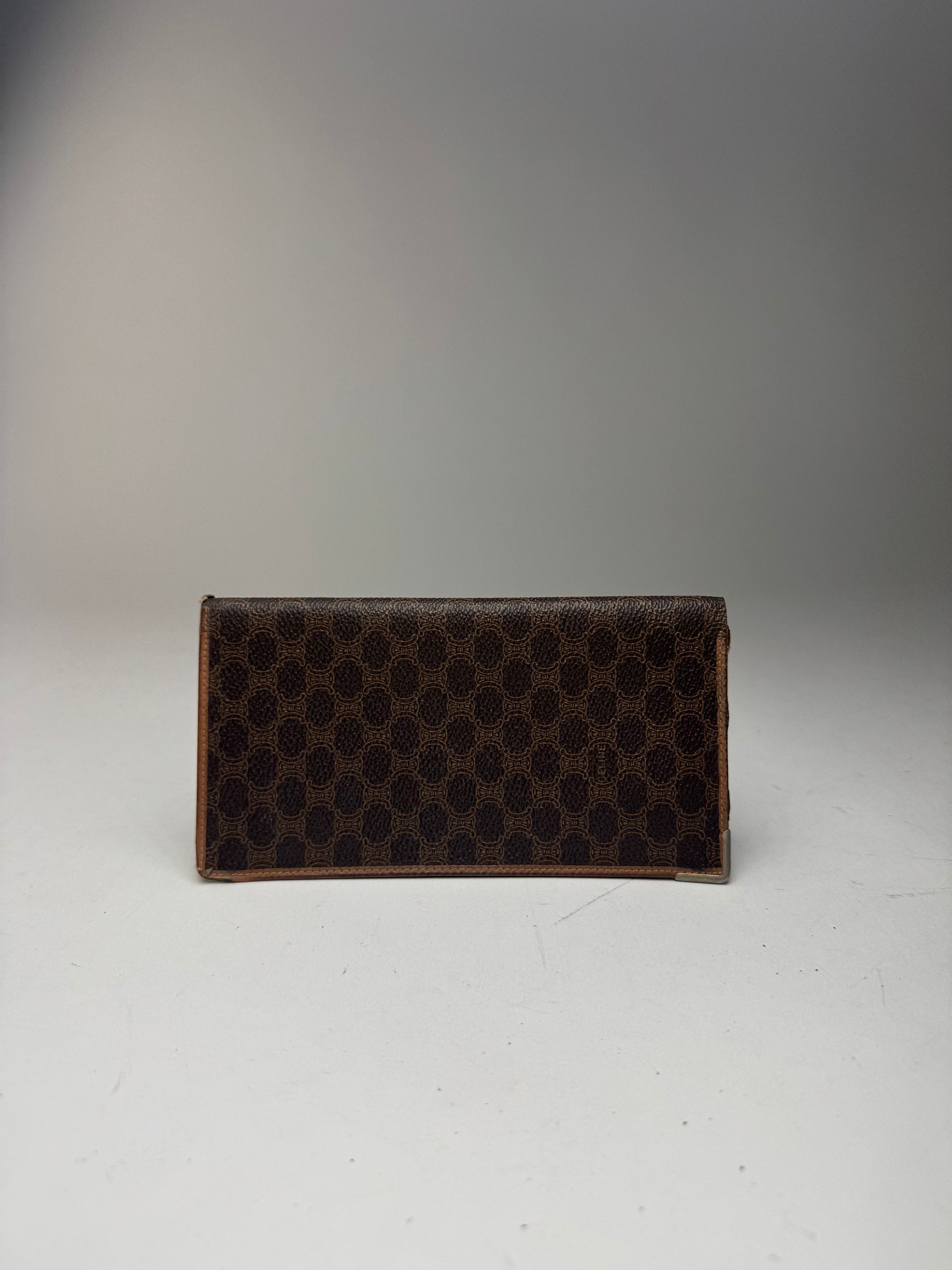 Celine Vintage Monogram Leather cardholder ID Holder Brown Size ONE SIZE - 8 Thumbnail