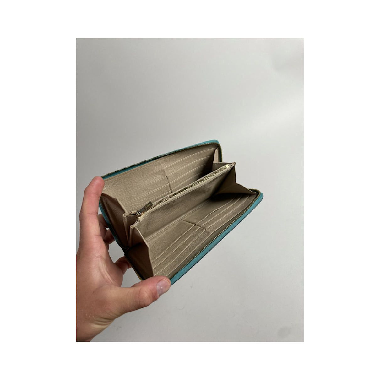 Celine Blue Leather Wallet Size ONE SIZE - 4 Thumbnail