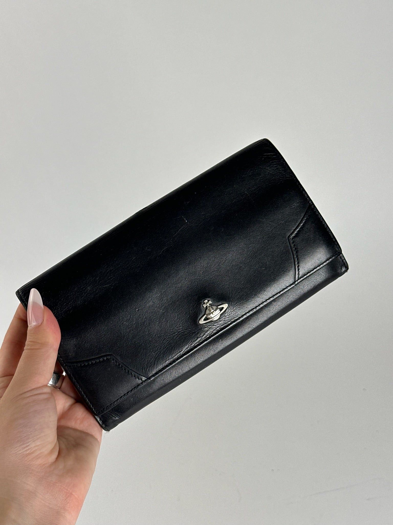 Vivienne Westwood Vintage leather wallet black Size ONE SIZE - 12 Thumbnail