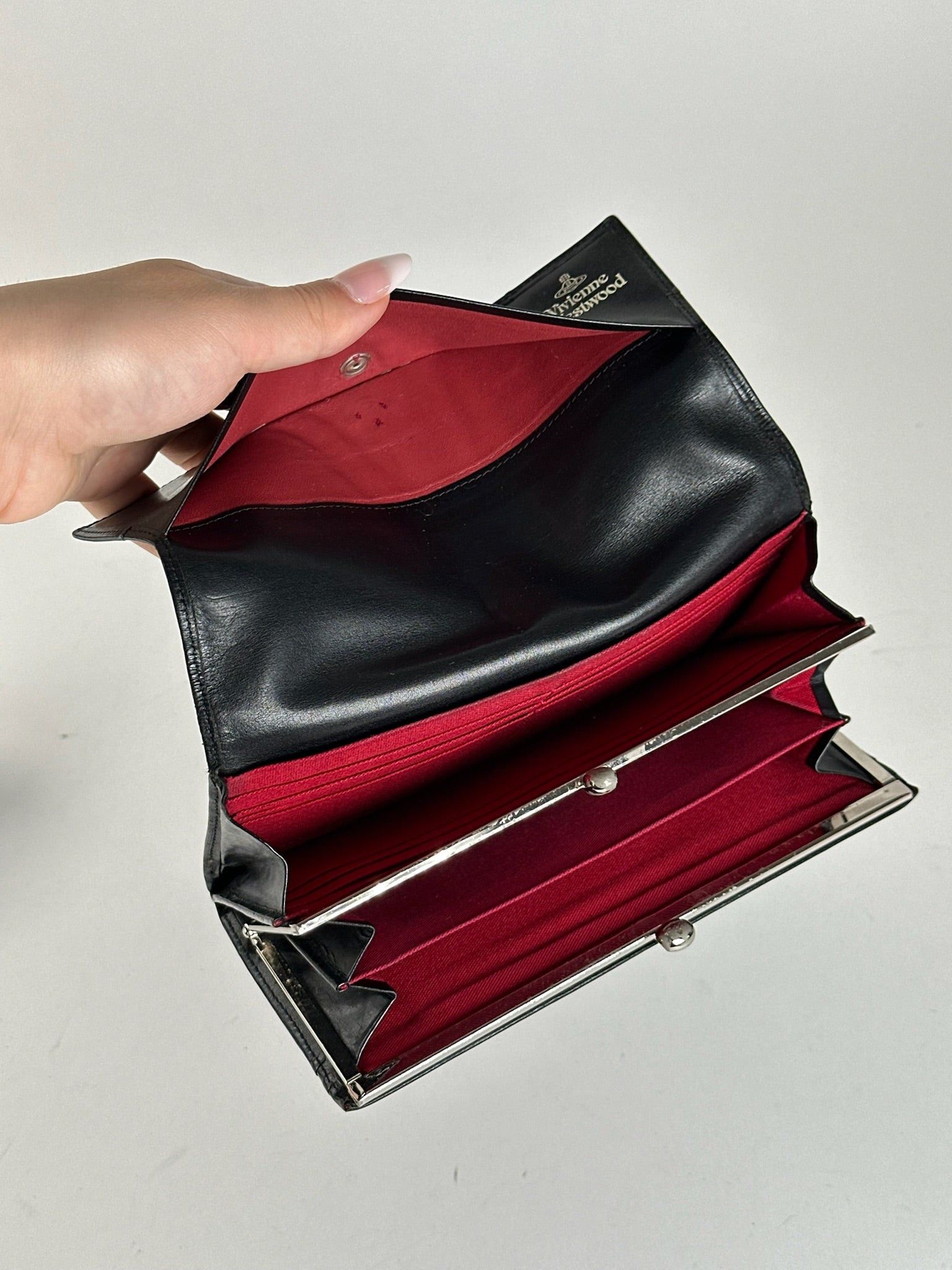 Vivienne Westwood Vintage leather wallet black Size ONE SIZE - 4 Thumbnail