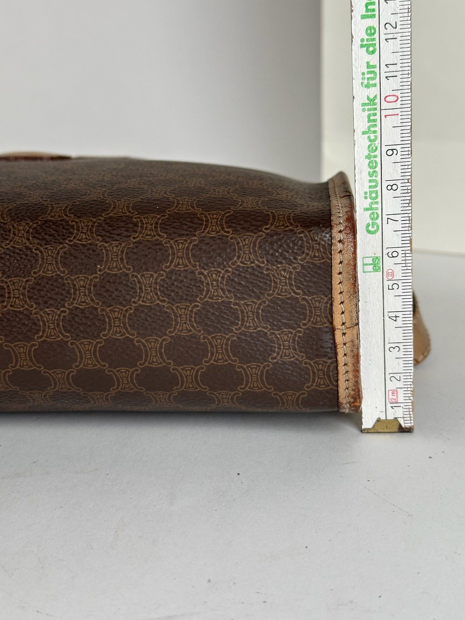 Celine Vintage Paris Monogram Leather clutch brown Size ONE SIZE - 10 Thumbnail