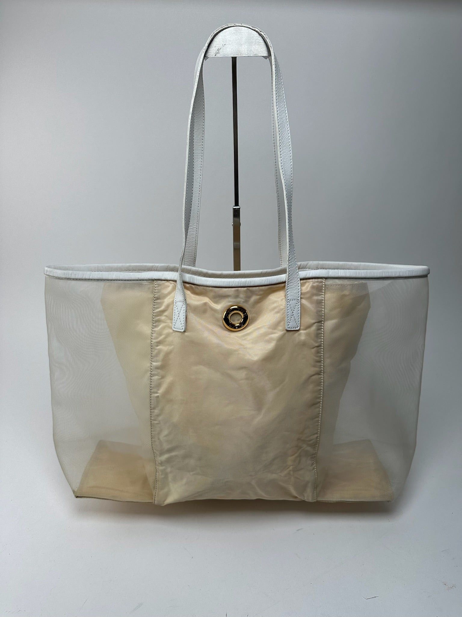 Celine Vintage Paris transparent shopper bag white Size ONE SIZE - 15 Thumbnail