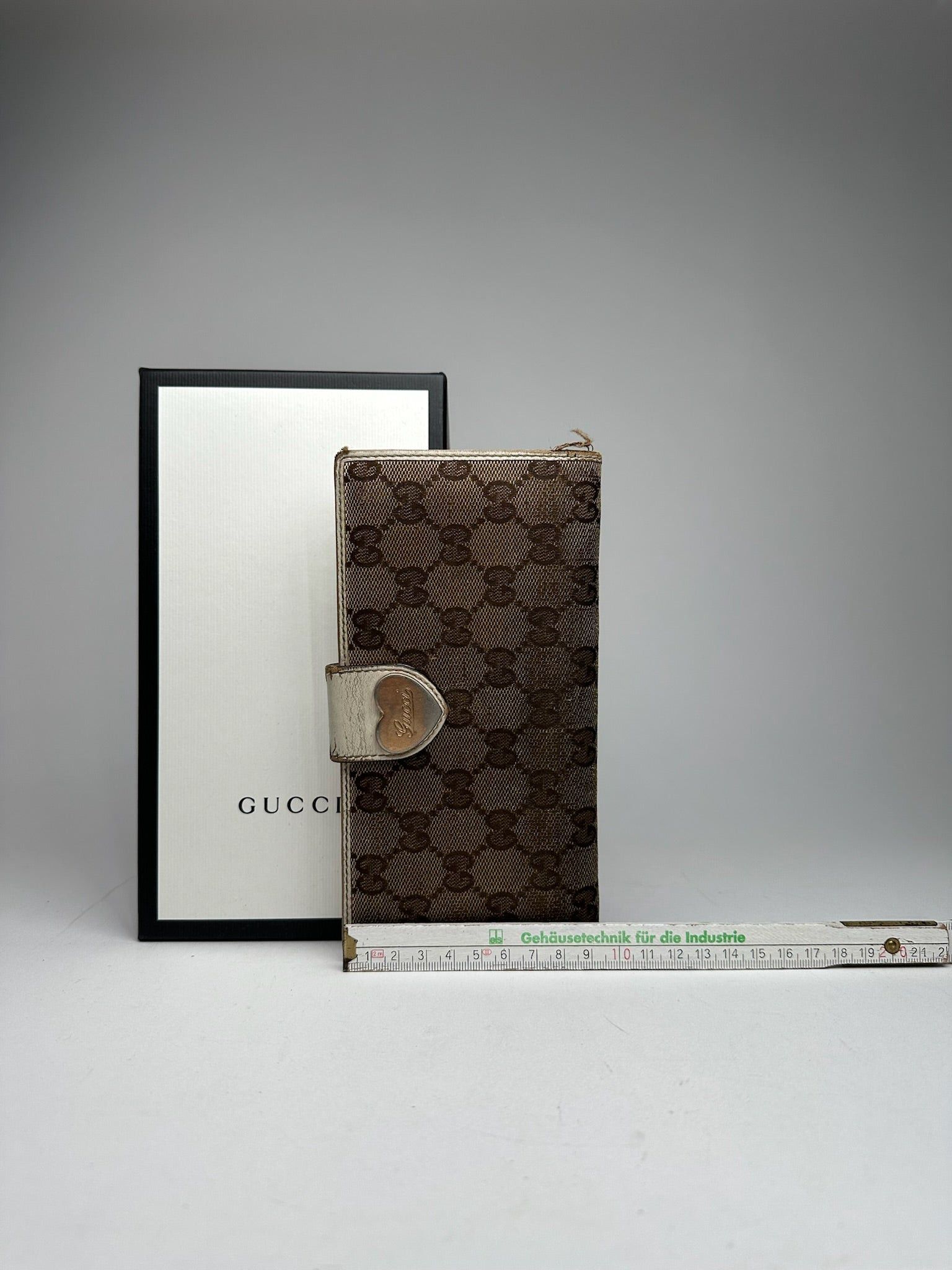 Gucci Vintage monogram wallet beige white Size ONE SIZE - 9 Thumbnail