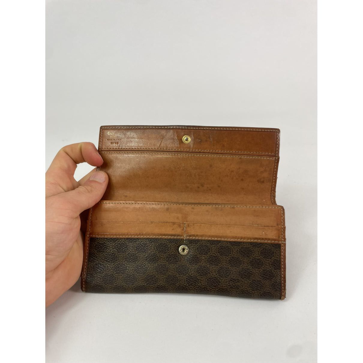 Celine Triomphe Brown Leather Wallet Size ONE SIZE - 5 Thumbnail