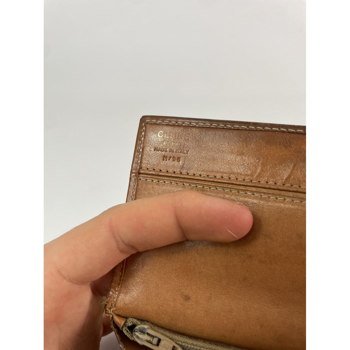 Celine Triomphe Brown Leather Wallet Size ONE SIZE - 4 Thumbnail