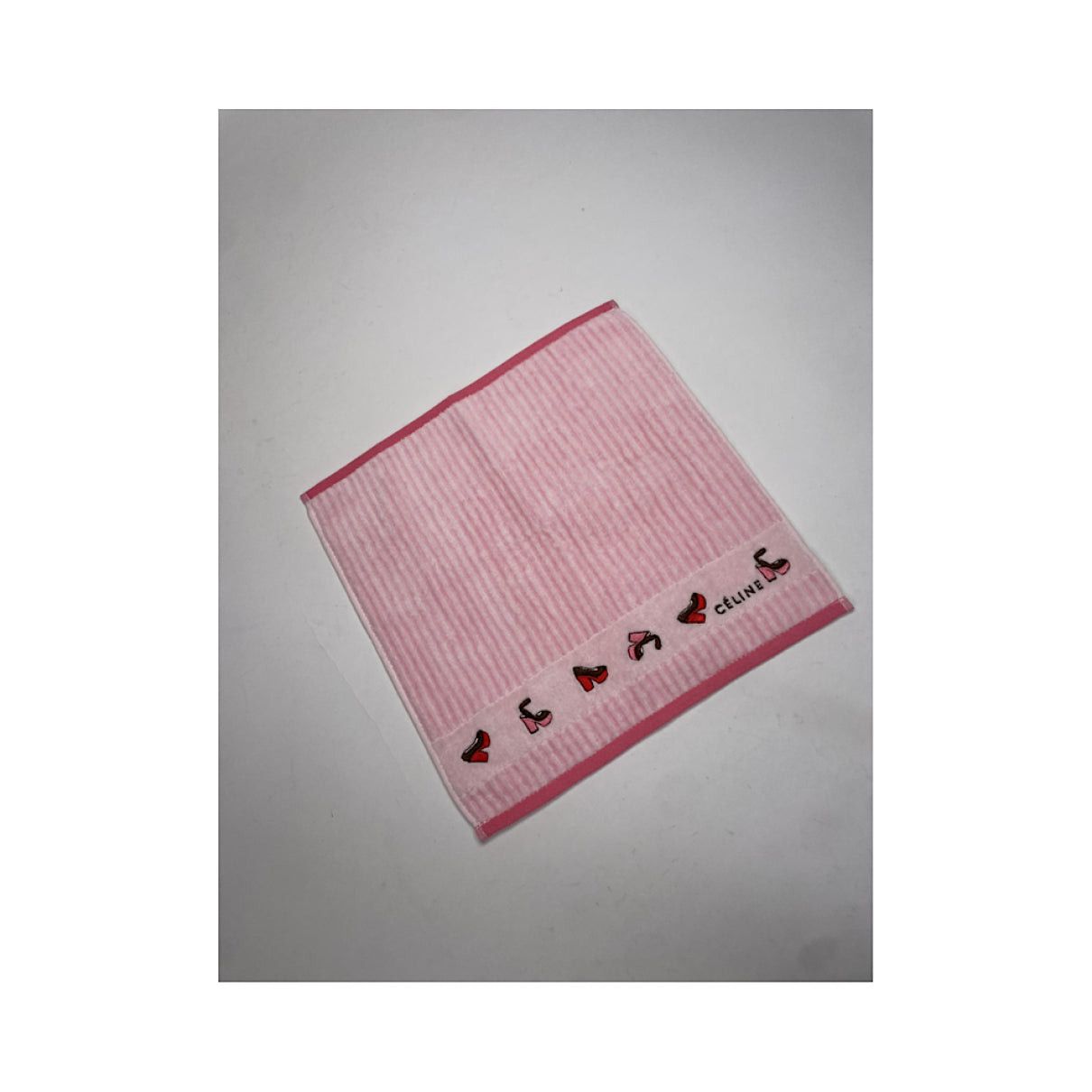 Celine Pink Cotton Silk Handkerchief Size ONE SIZE - 2 Thumbnail