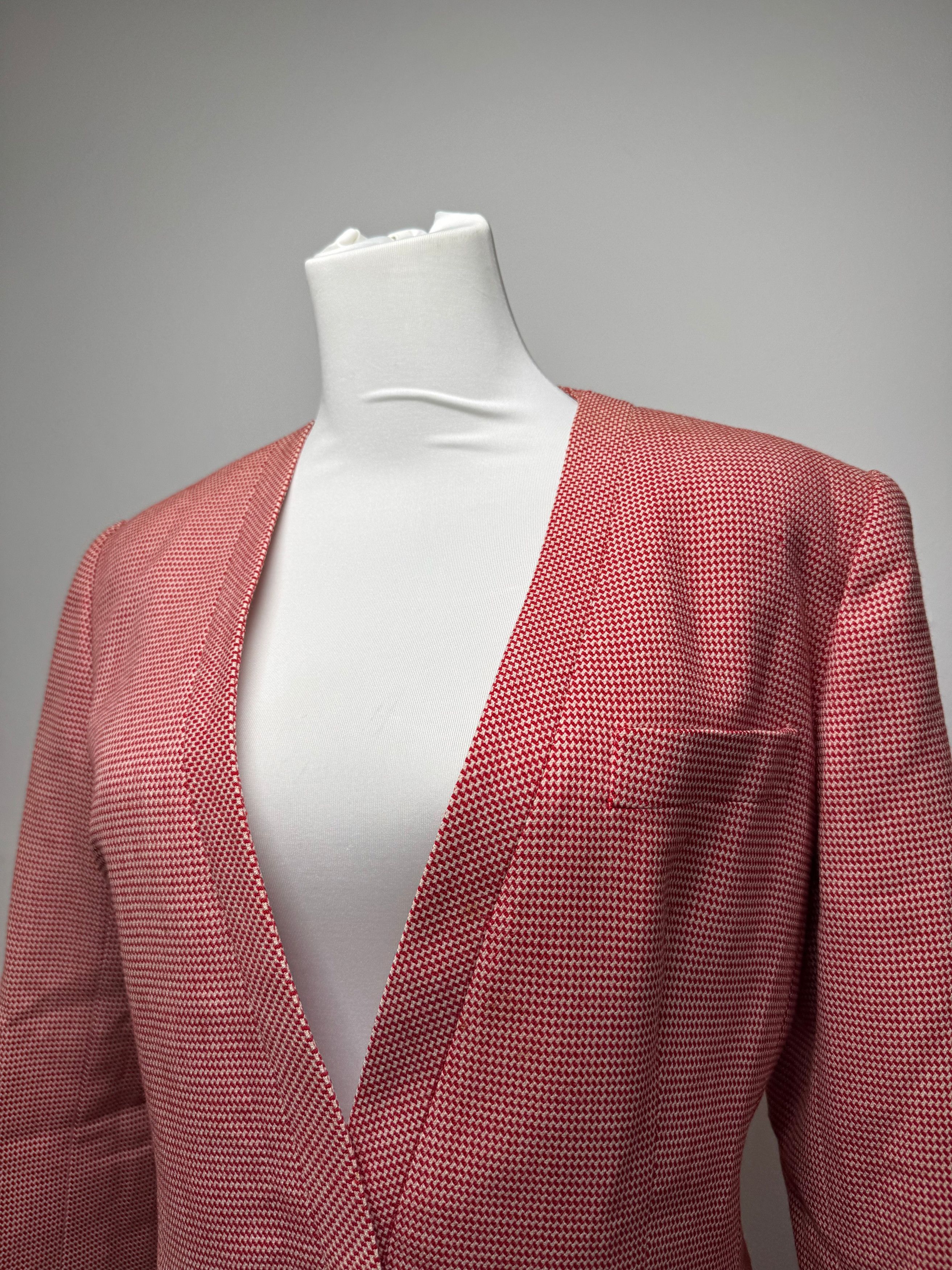 Dior Vintage Trenchcoat Blazer red white L Size L / US 10 / IT 46 - 15 Thumbnail