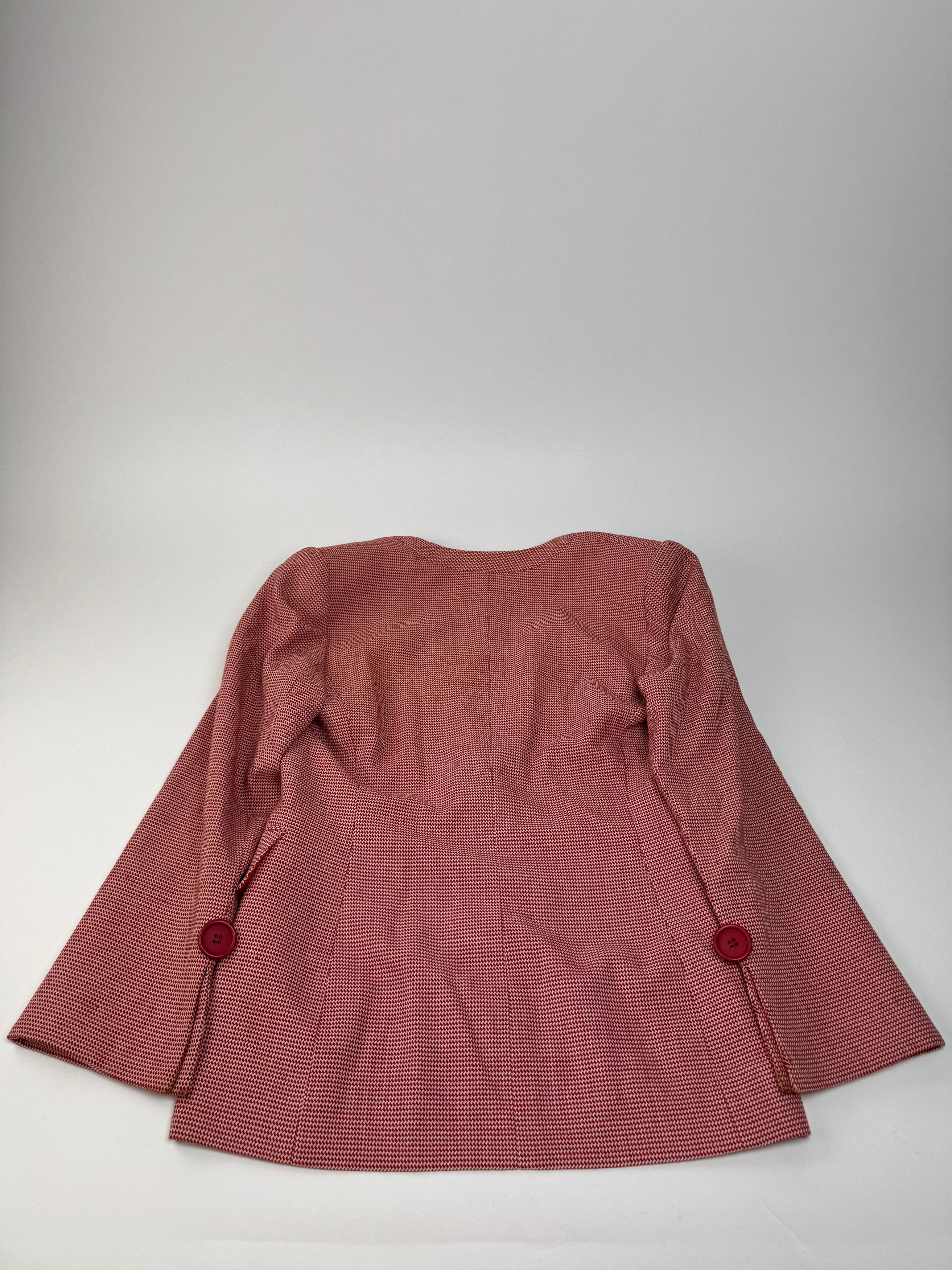 Dior Vintage Trenchcoat Blazer red white L Size L / US 10 / IT 46 - 7 Thumbnail