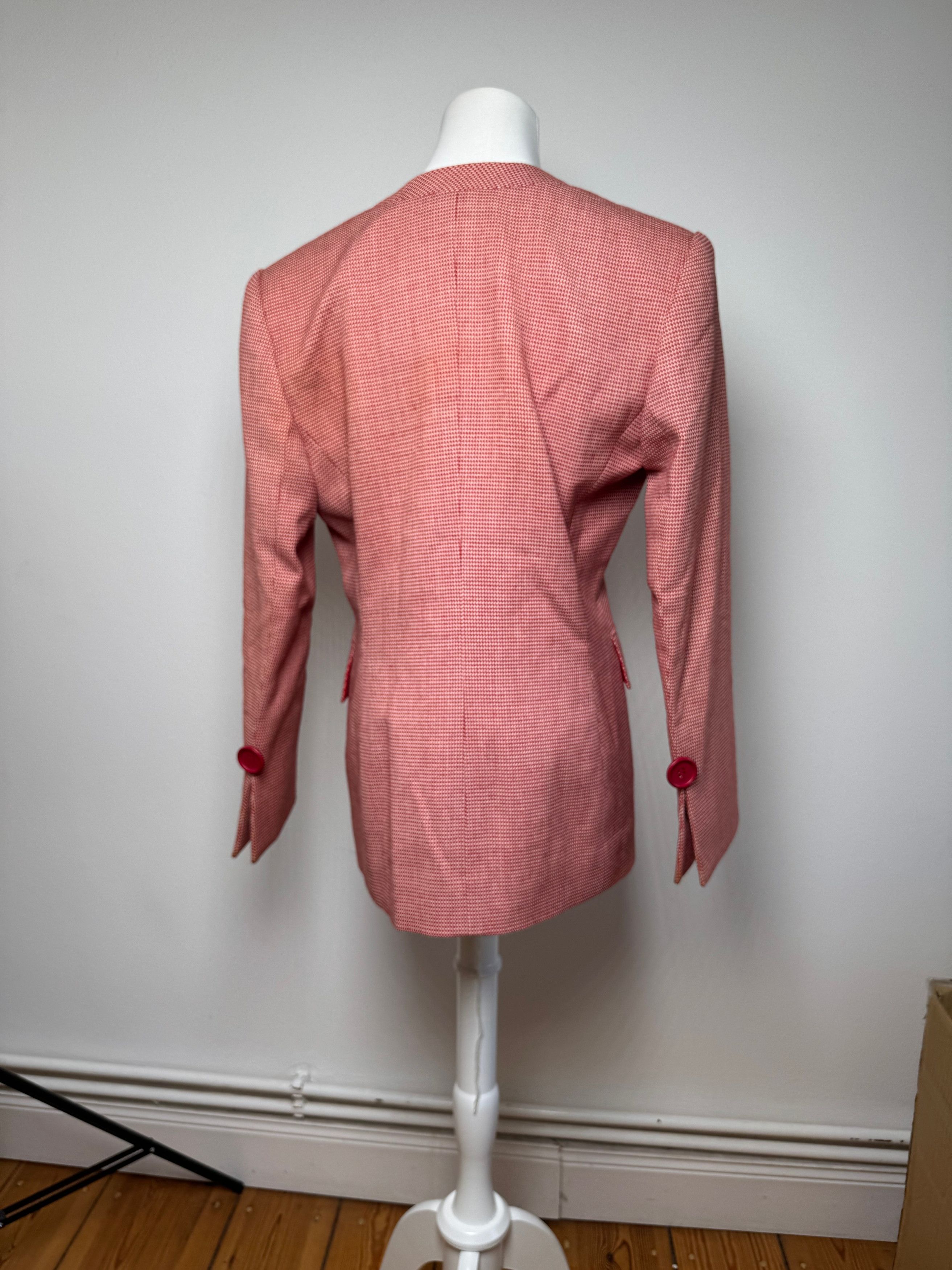 Dior Vintage Trenchcoat Blazer red white L Size L / US 10 / IT 46 - 3 Thumbnail