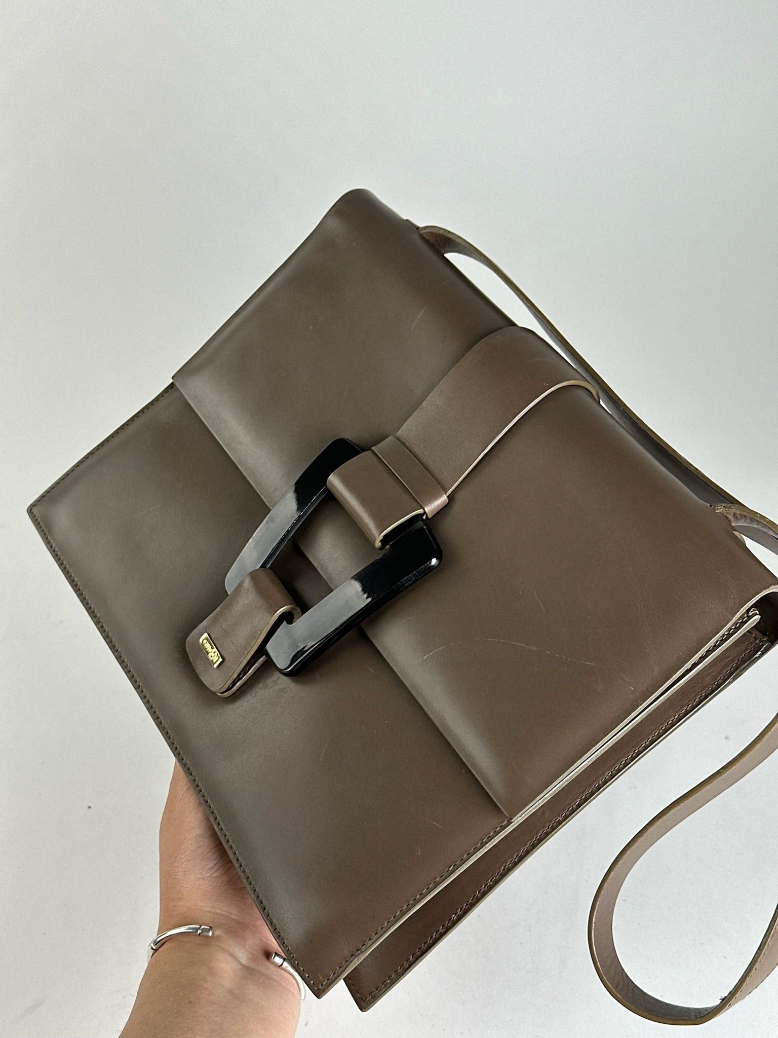 Gucci Vintage Leather bag brown Size ONE SIZE - 3 Thumbnail