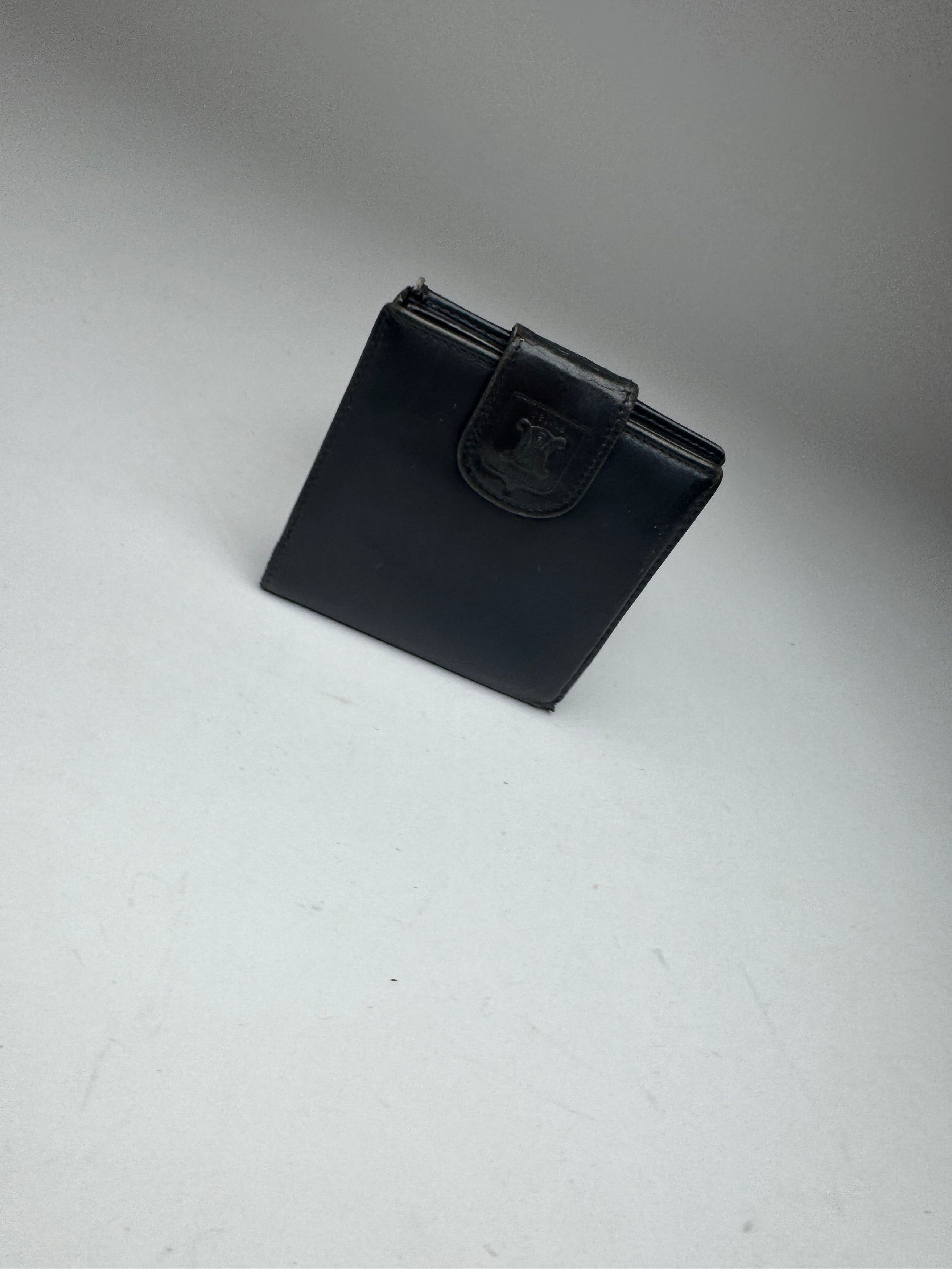 Celine Vintage Paris leather Wallet navy Size ONE SIZE - 12 Thumbnail