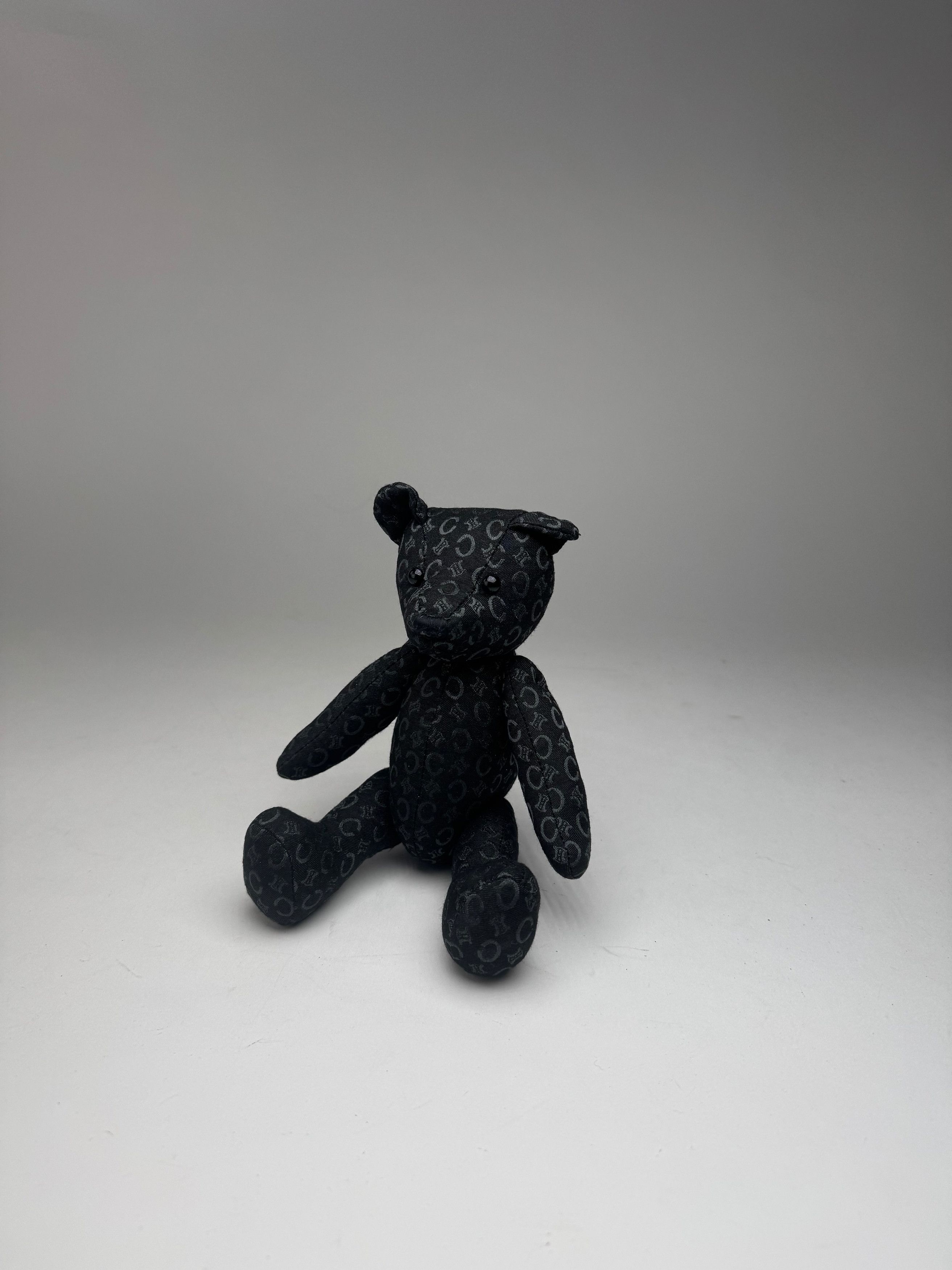 Celine Vintage Paris Canvas Monogramm Teddy Bear black Size ONE SIZE - 3 Thumbnail
