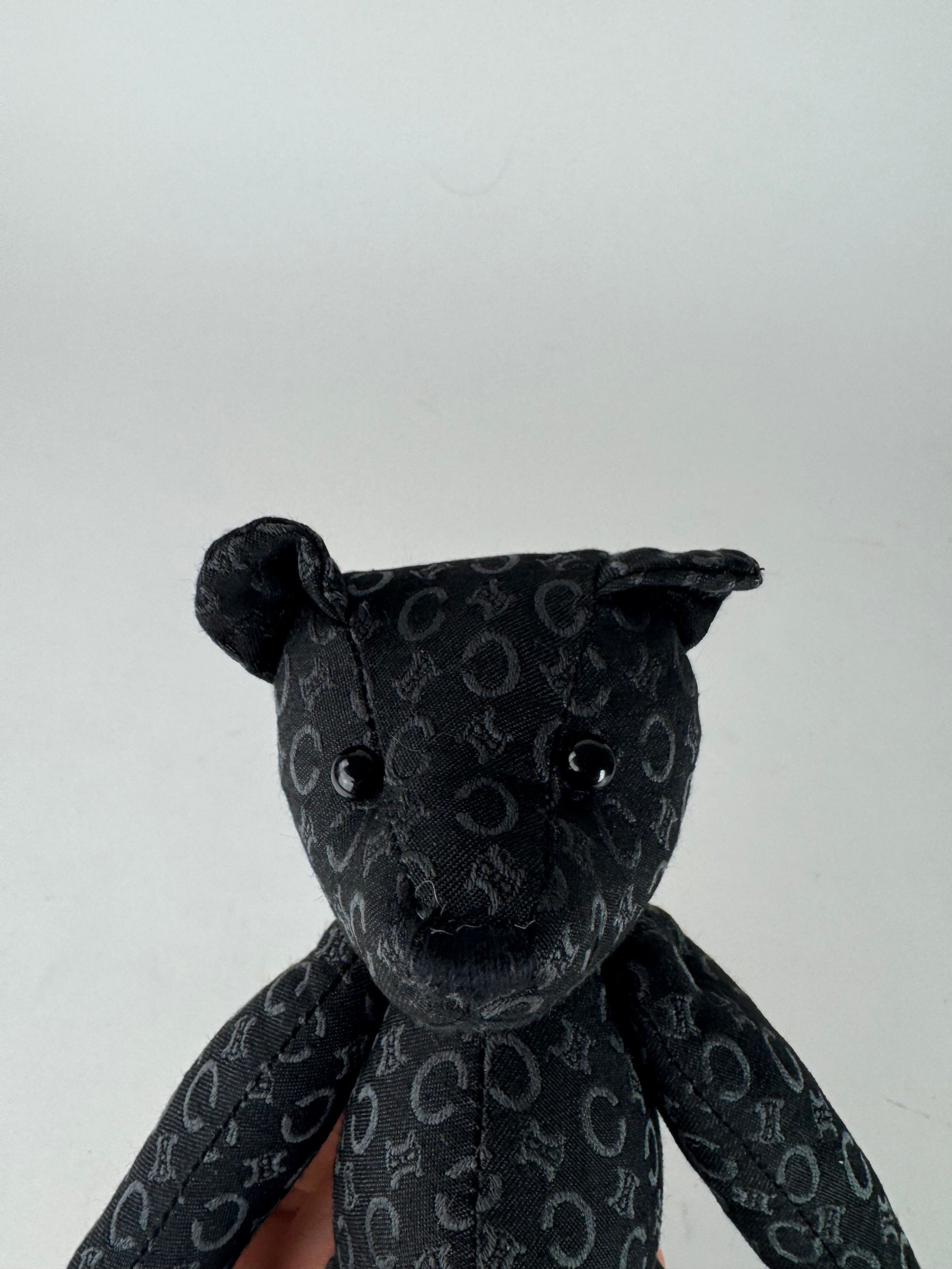 Celine Vintage Paris Canvas Monogramm Teddy Bear black Size ONE SIZE - 10 Thumbnail