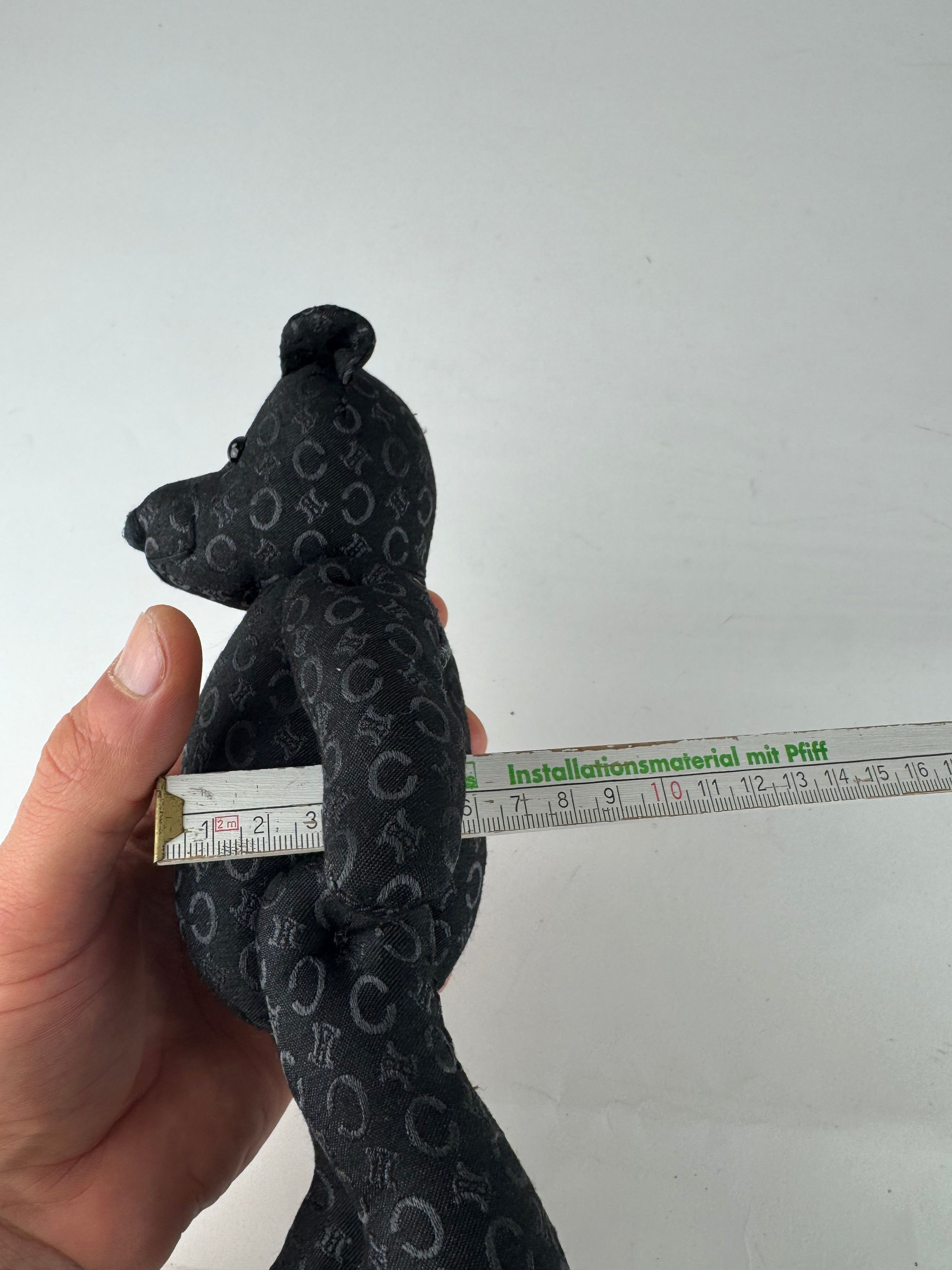 Celine Vintage Paris Canvas Monogramm Teddy Bear black Size ONE SIZE - 9 Thumbnail