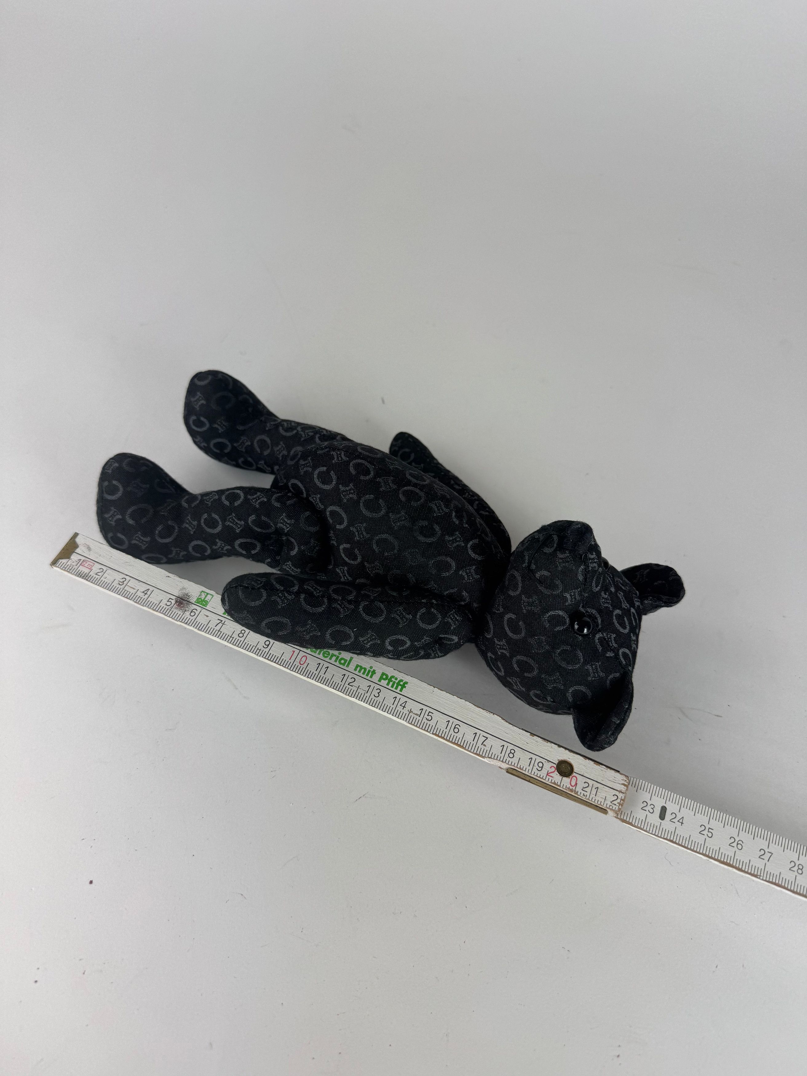 Celine Vintage Paris Canvas Monogramm Teddy Bear black Size ONE SIZE - 7 Thumbnail