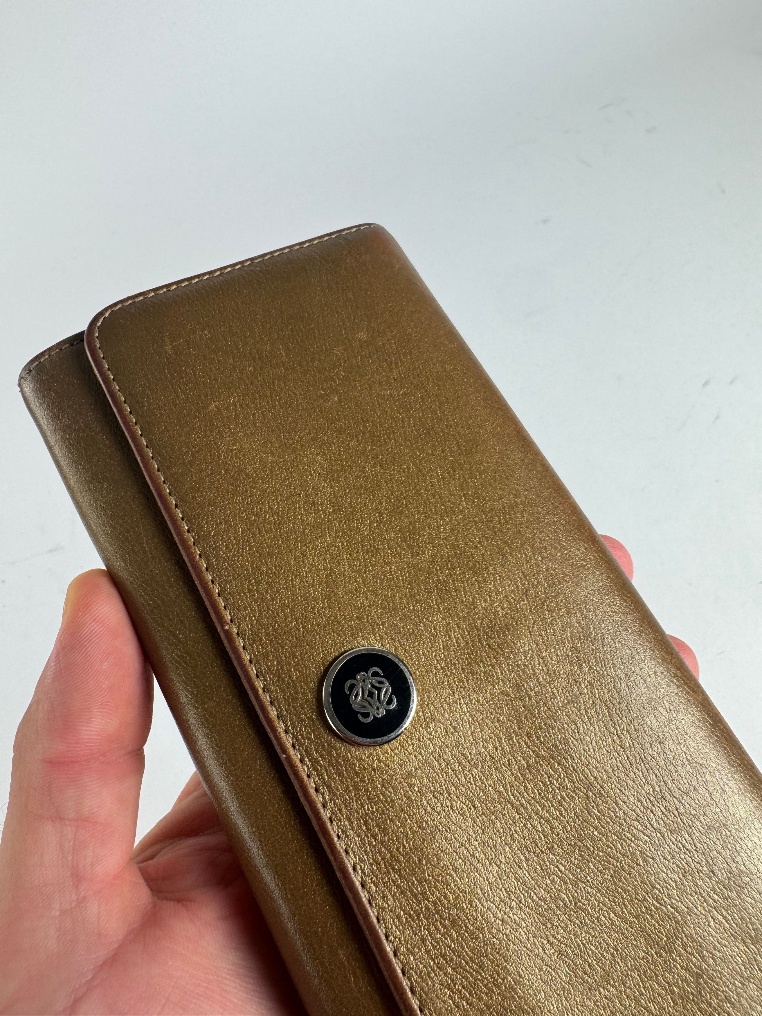 Loewe Vintage Madrid anagram leather wallet golden Size ONE SIZE - 6 Thumbnail
