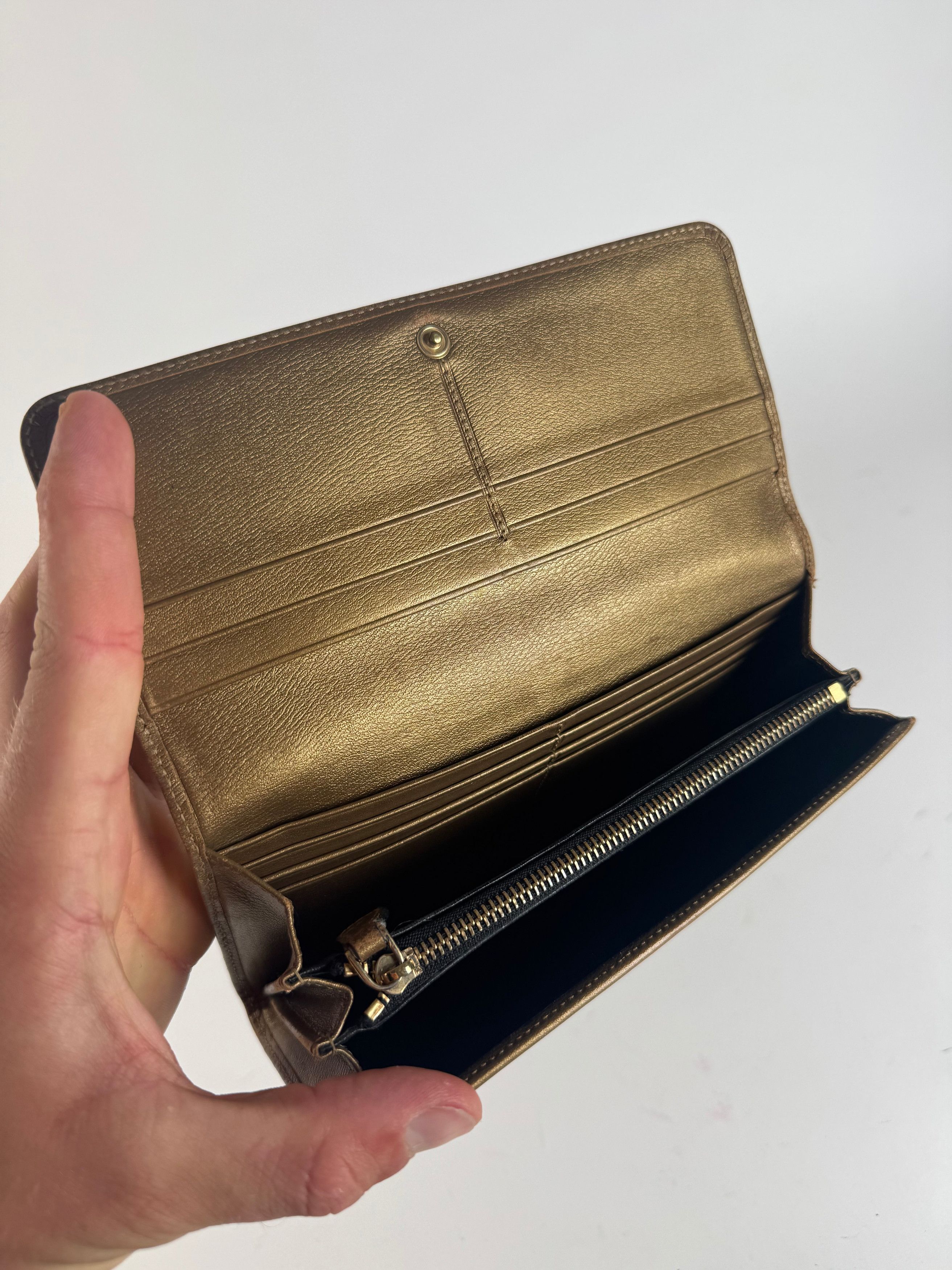 Loewe Vintage Madrid anagram leather wallet golden Size ONE SIZE - 8 Thumbnail