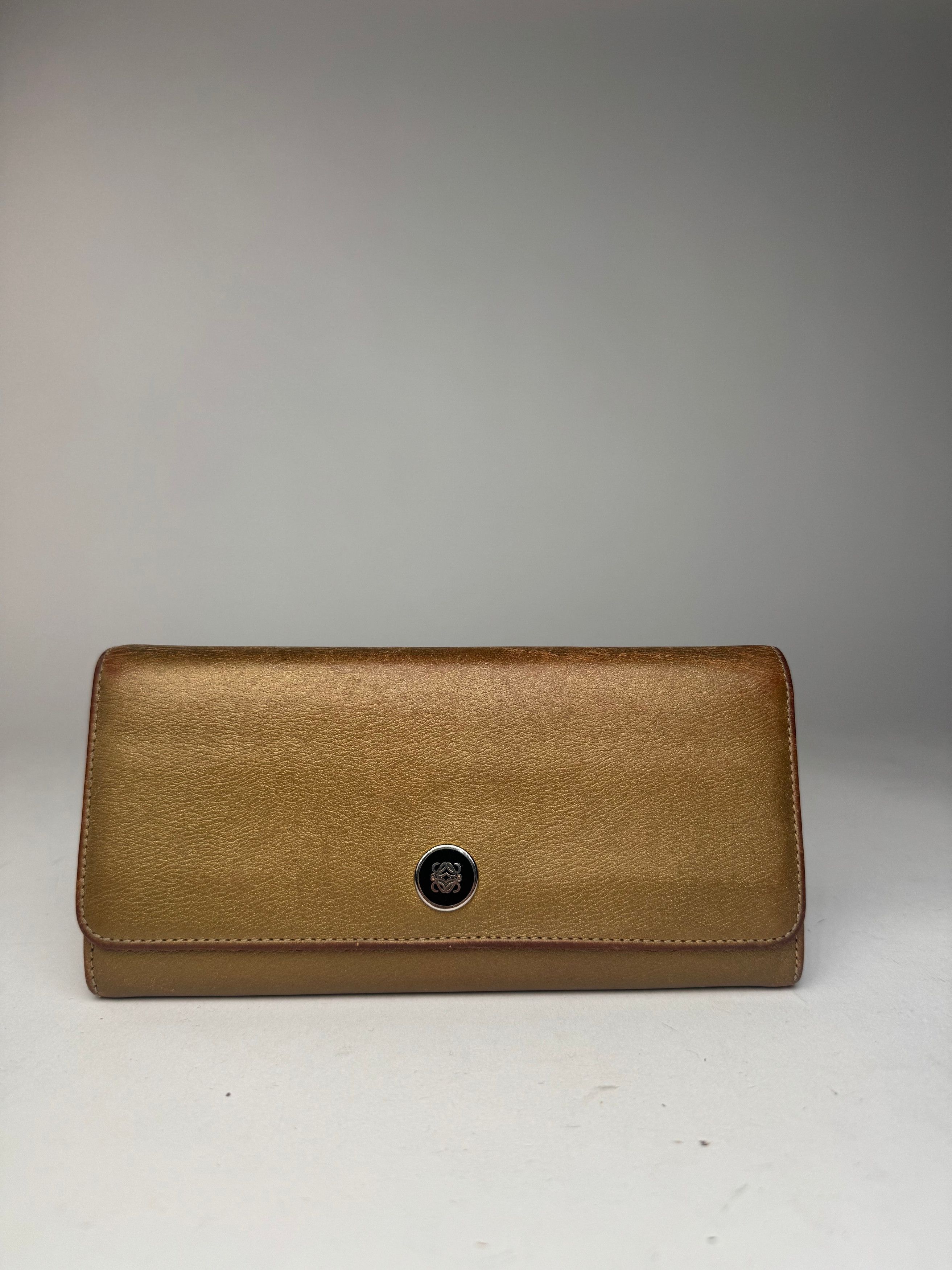 Loewe Vintage Madrid anagram leather wallet golden Size ONE SIZE - 3 Thumbnail
