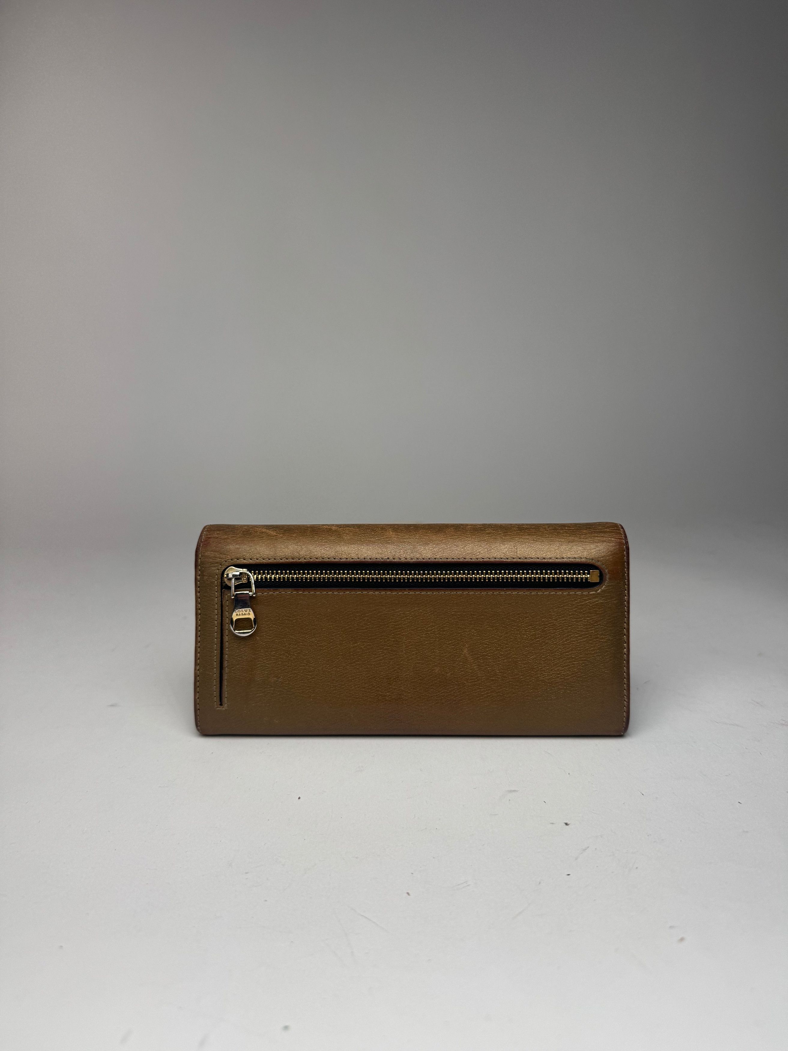 Loewe Vintage Madrid anagram leather wallet golden Size ONE SIZE - 12 Thumbnail
