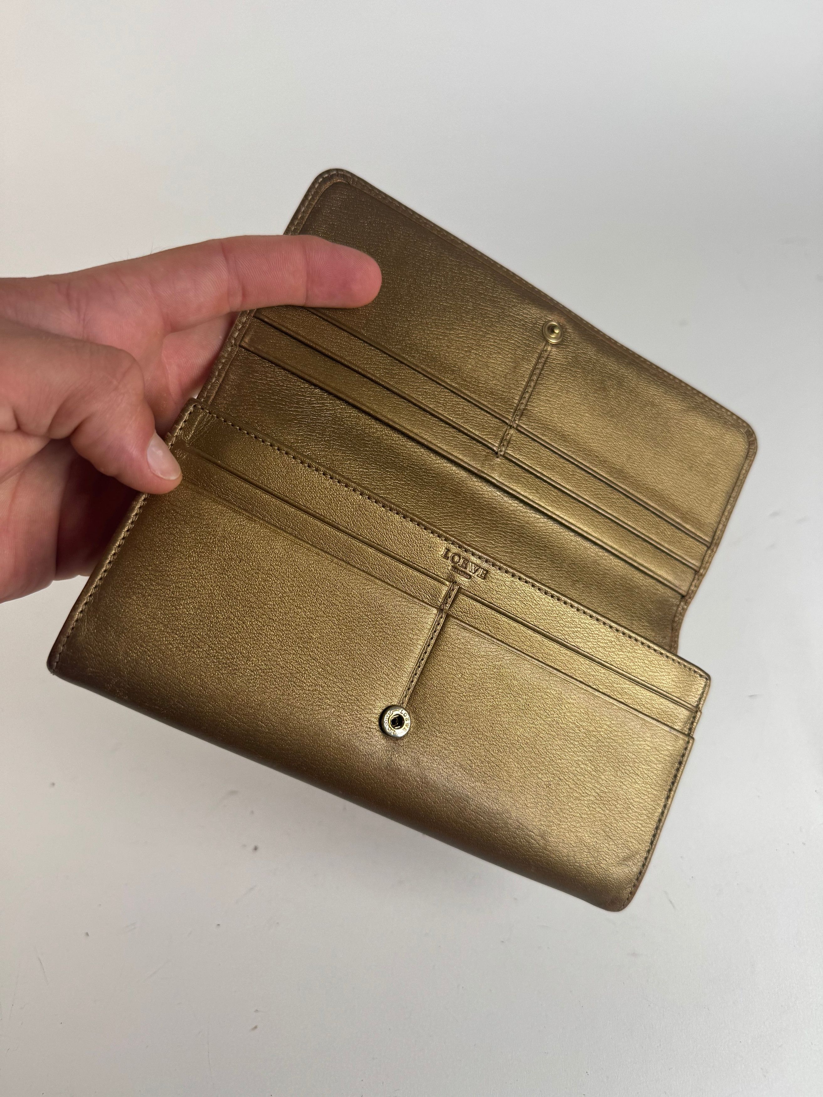 Loewe Vintage Madrid anagram leather wallet golden Size ONE SIZE - 7 Thumbnail