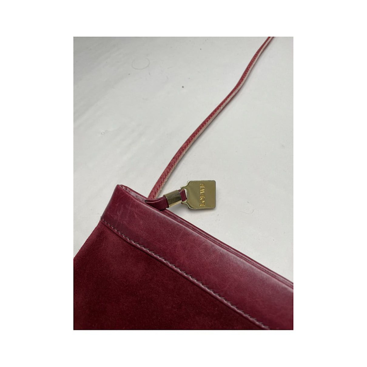 Loewe Amazona Burgundy Leather Handbag Size ONE SIZE - 4 Thumbnail