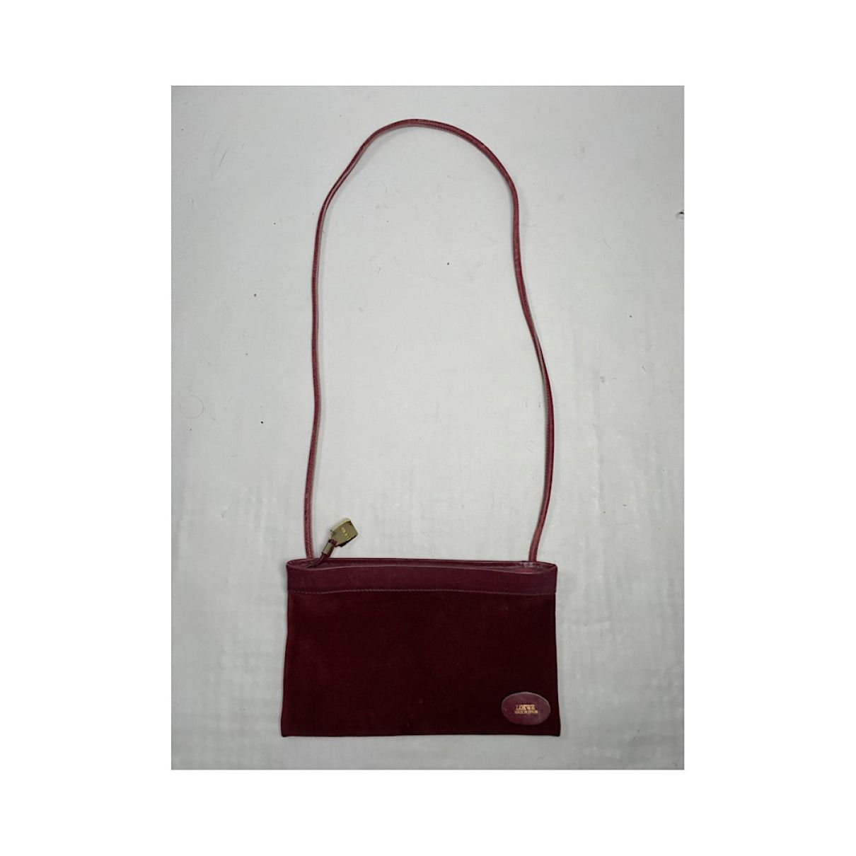 Loewe Amazona Burgundy Leather Handbag Size ONE SIZE - 5 Thumbnail