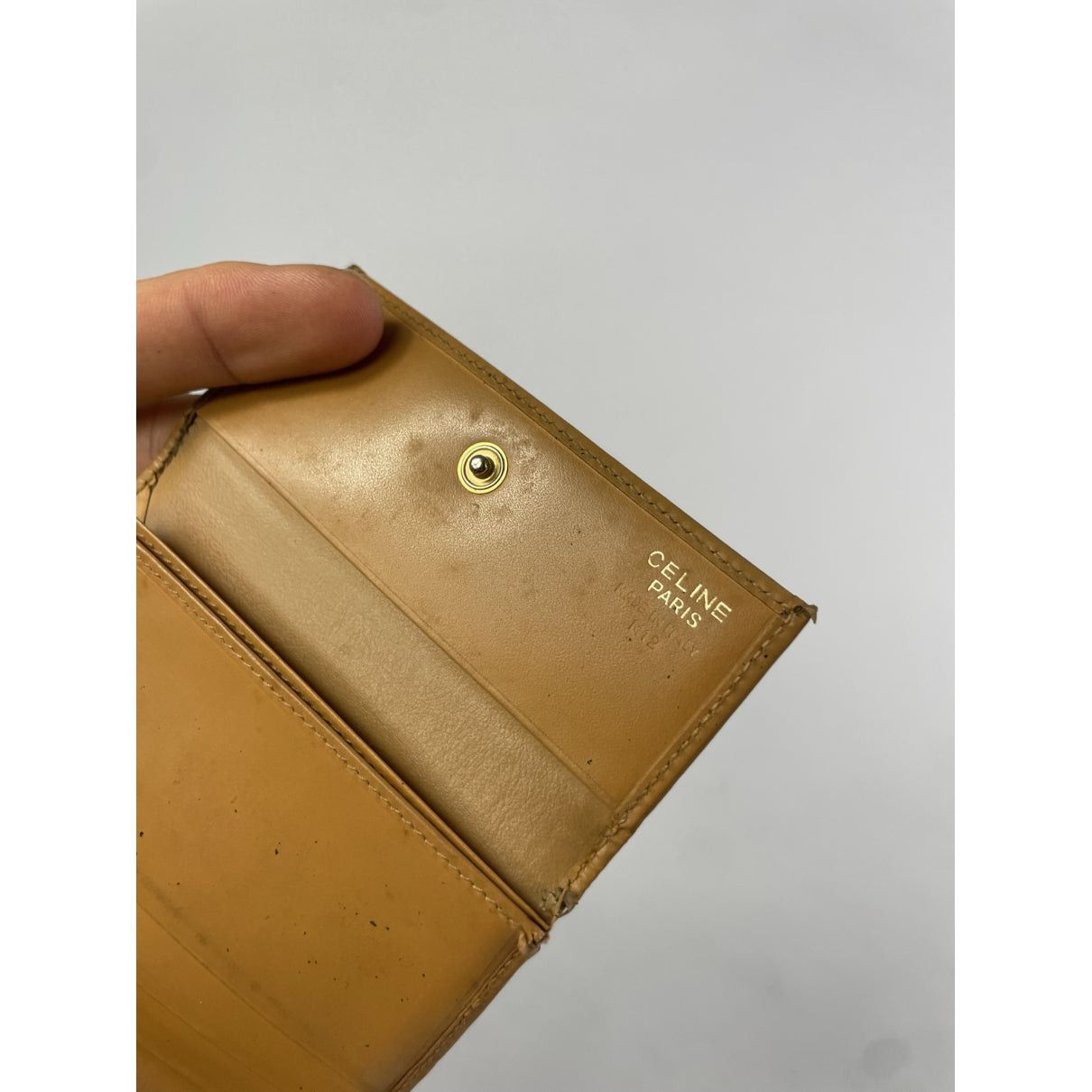 Celine Triomphe Brown Leather Wallet Size ONE SIZE - 4 Thumbnail