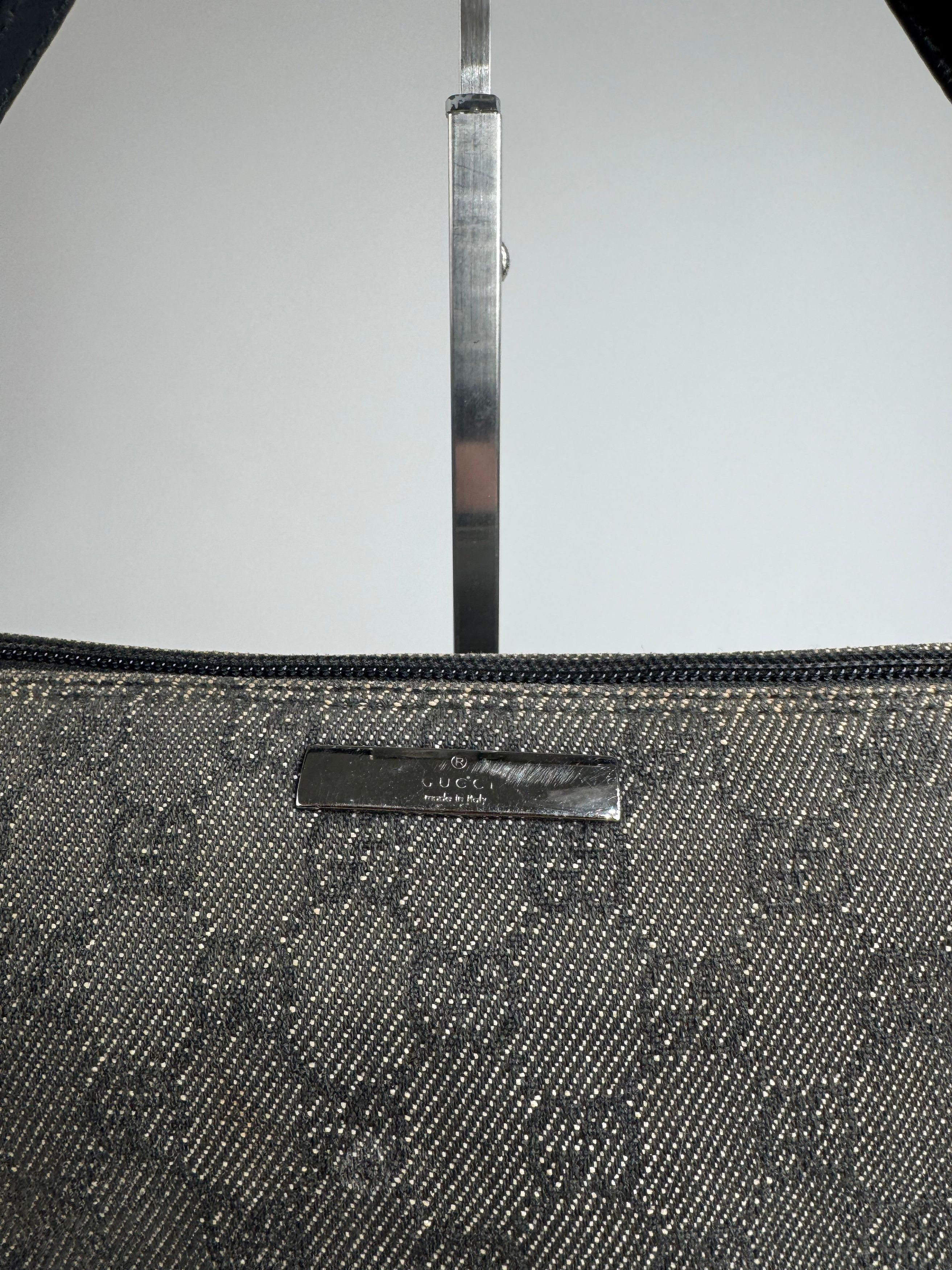 Gucci Vintage Monogram Canvas Baguette bag black Size ONE SIZE - 8 Thumbnail