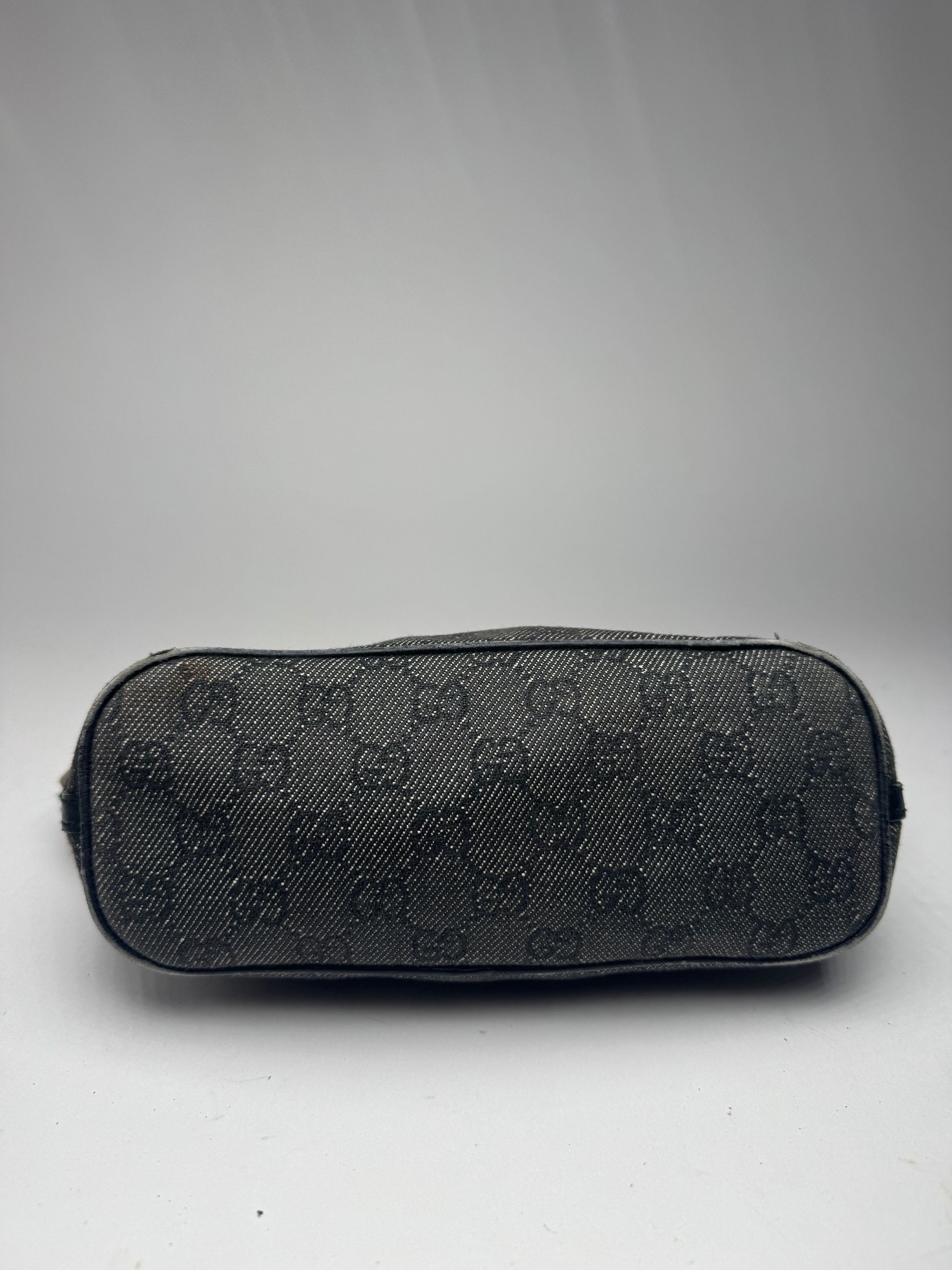Gucci Vintage Monogram Canvas Baguette bag black Size ONE SIZE - 3 Thumbnail