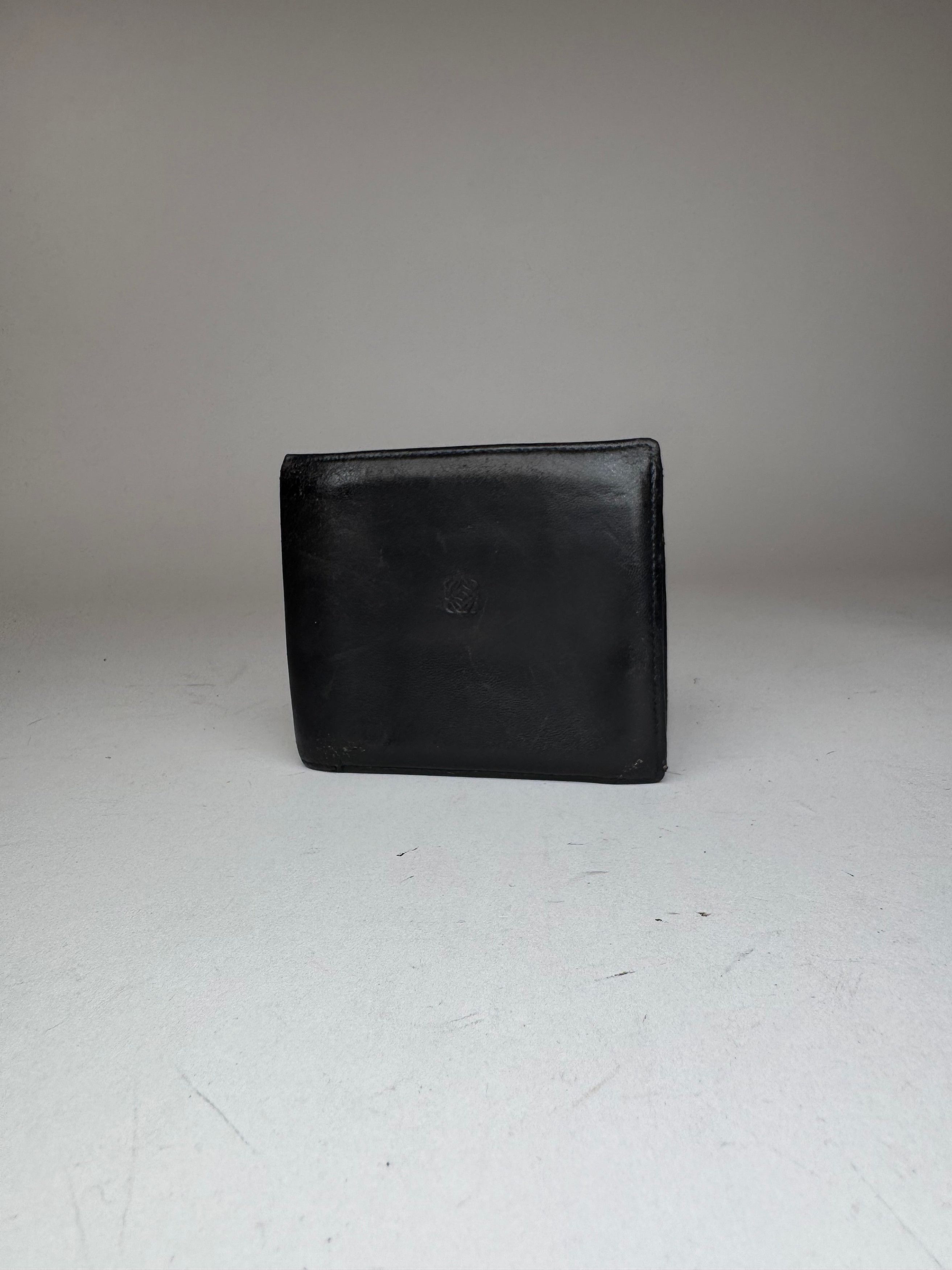 Loewe Vintage Madrid Flapable Leather wallet Black Size ONE SIZE - 4 Thumbnail