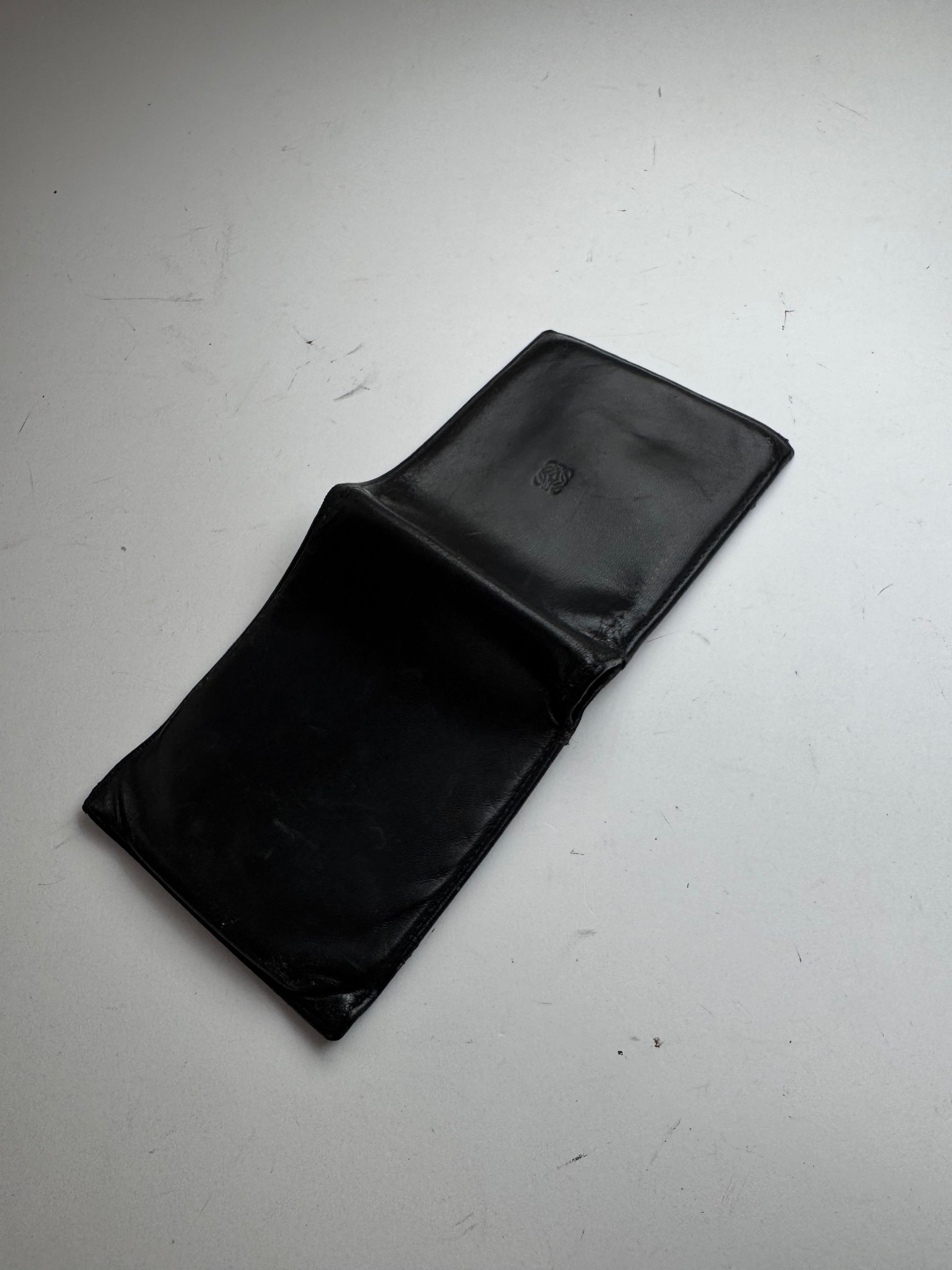 Loewe Vintage Madrid Flapable Leather wallet Black Size ONE SIZE - 8 Thumbnail
