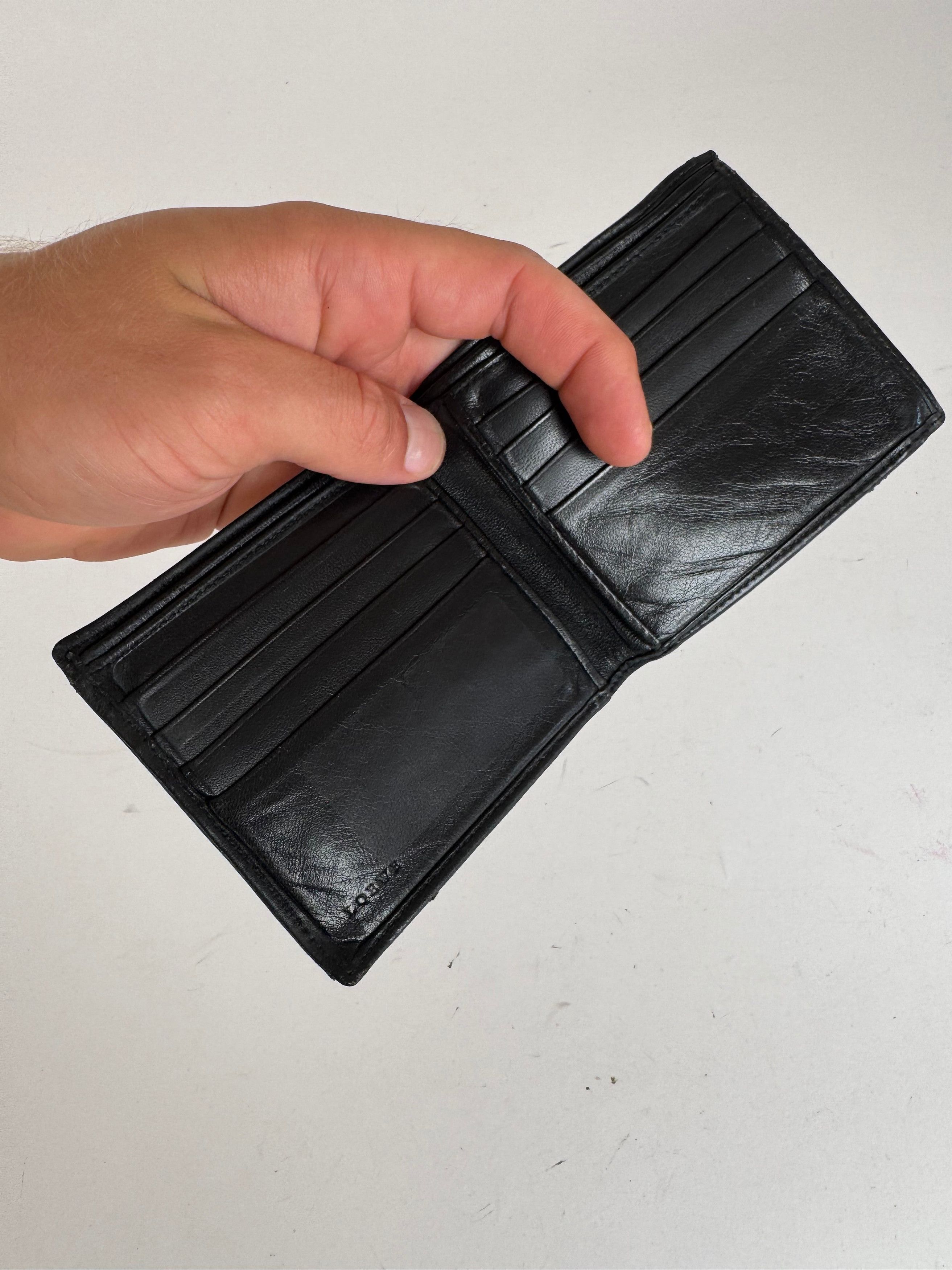 Loewe Vintage Madrid Flapable Leather wallet Black Size ONE SIZE - 10 Thumbnail