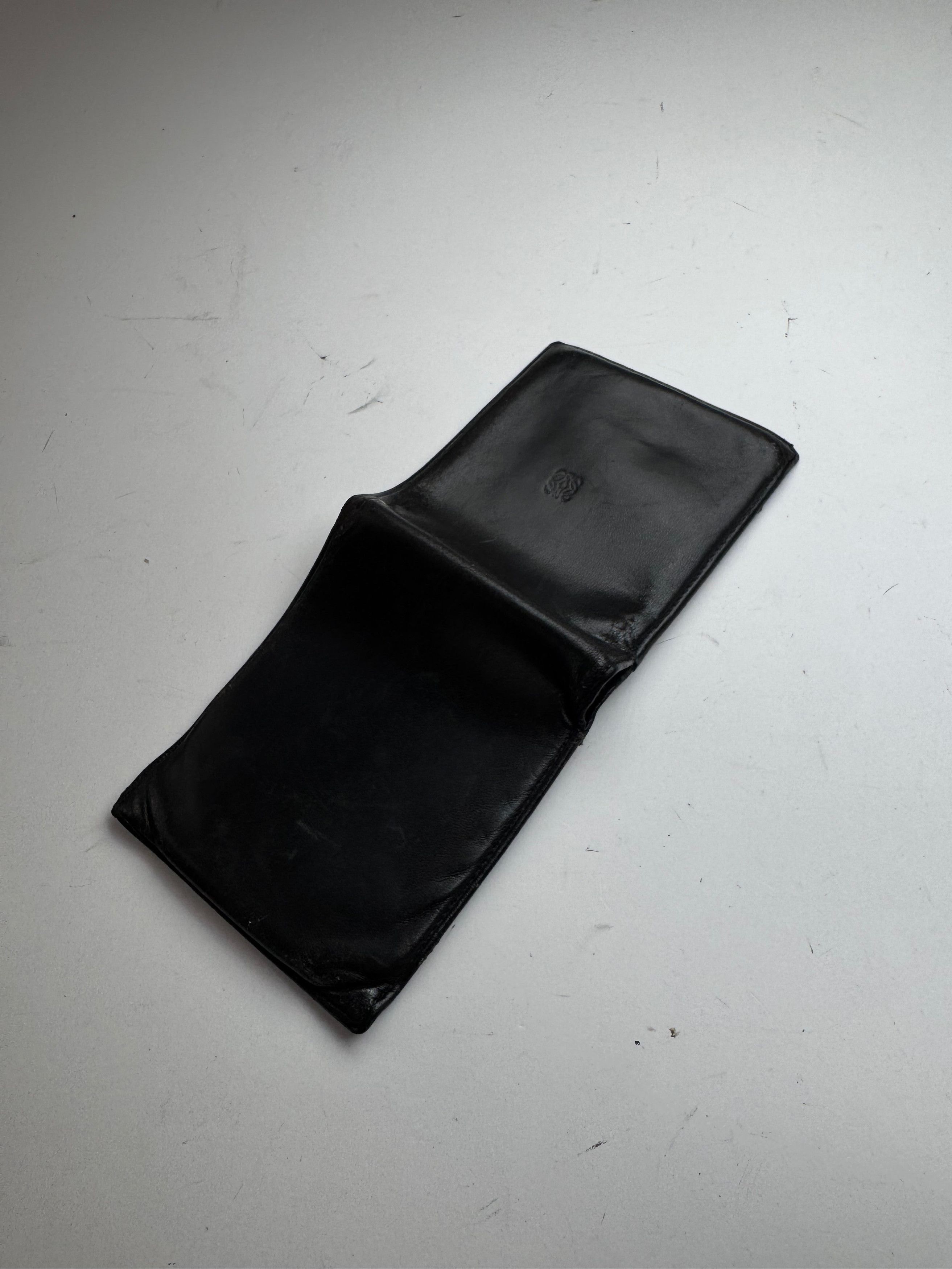 Loewe Vintage Madrid Flapable Leather wallet Black Size ONE SIZE - 9 Thumbnail