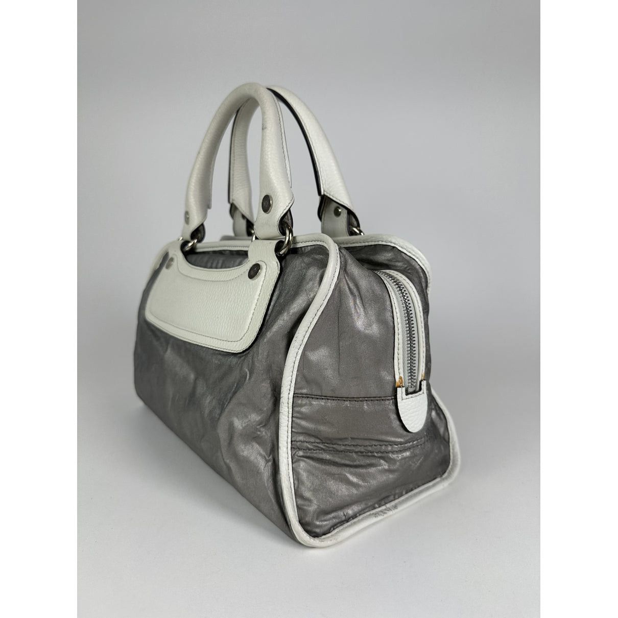 Celine Silver Leather Handbag Size ONE SIZE - 5 Thumbnail